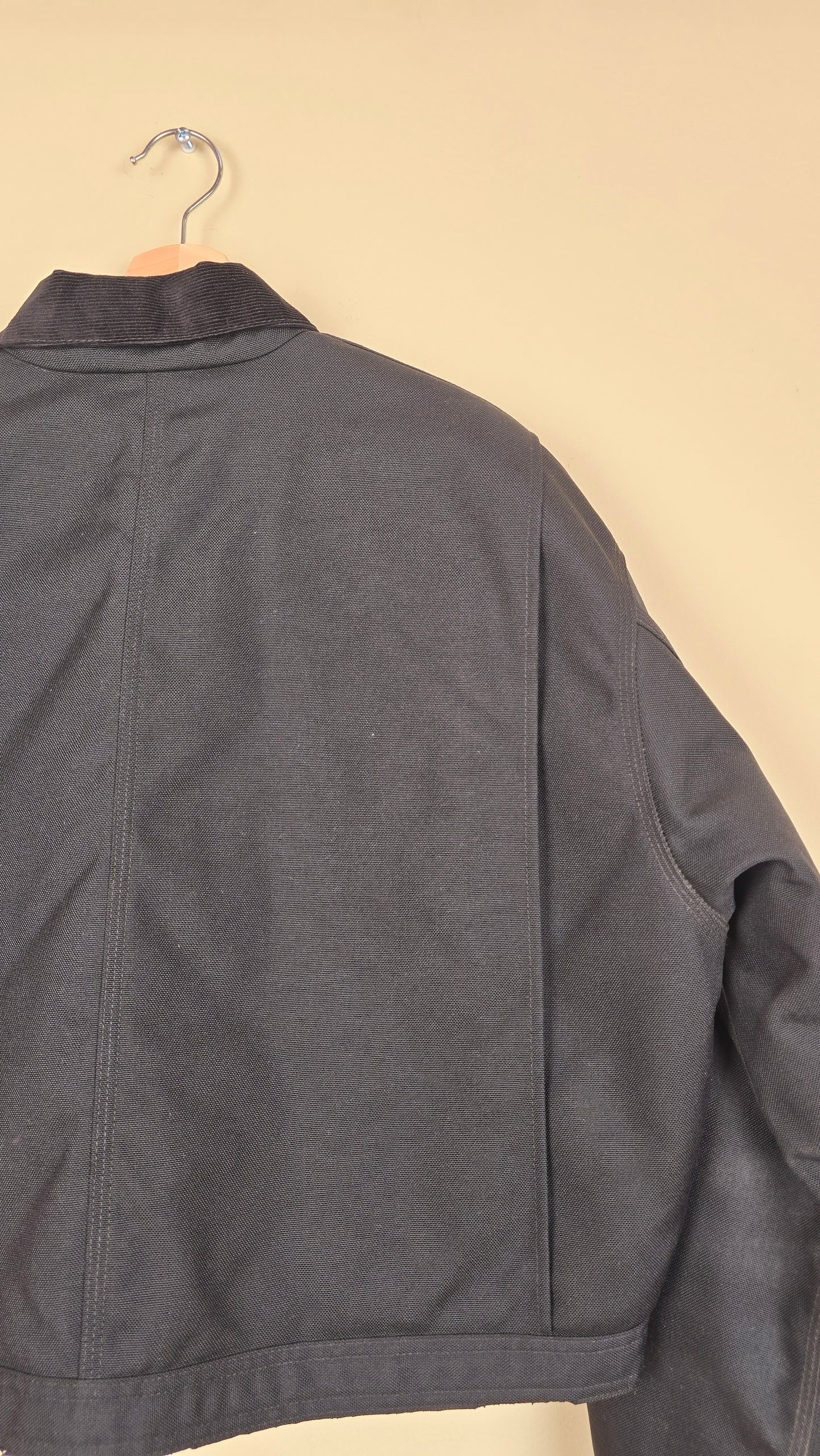 Vintage Carhartt X NY Yankees Cropped Jacket | Jet Black - Size L (056)