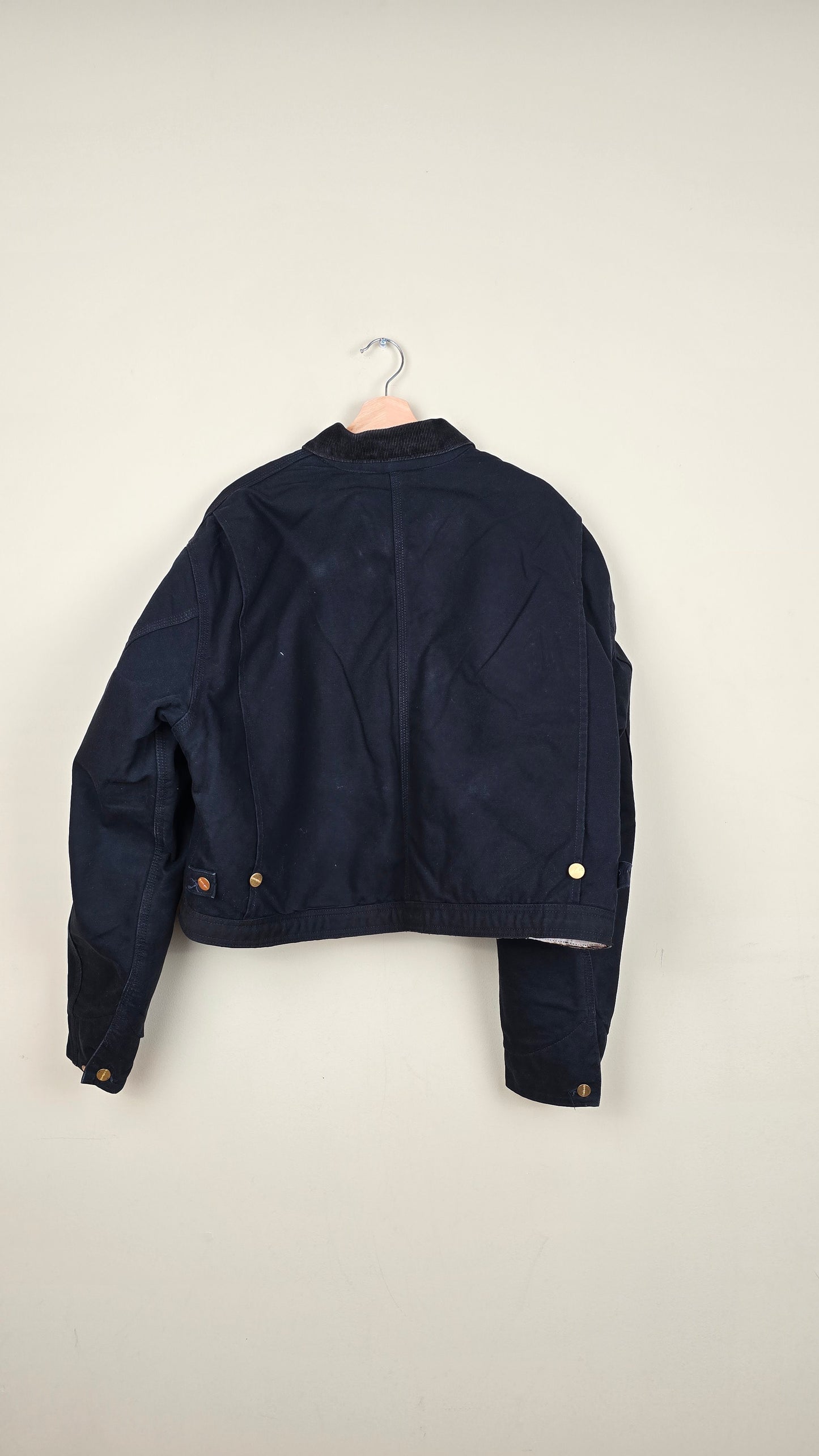 Vintage Carhartt X NY Yankees Cropped Jacket | Jet Black - Size xL (058)