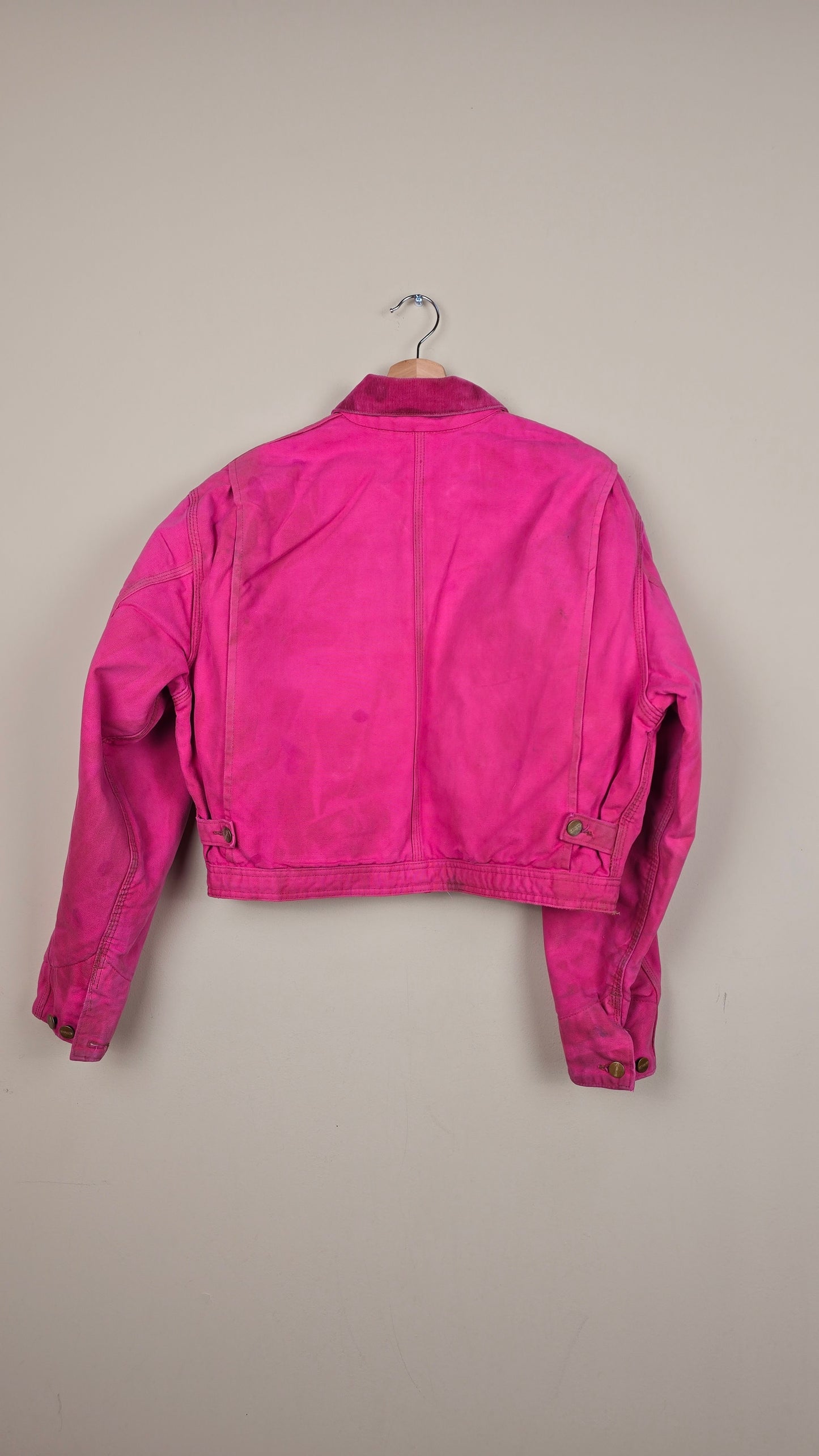 Vintage Carhartt X NY Yankees Cropped Jacket | Pink - Size M (062)