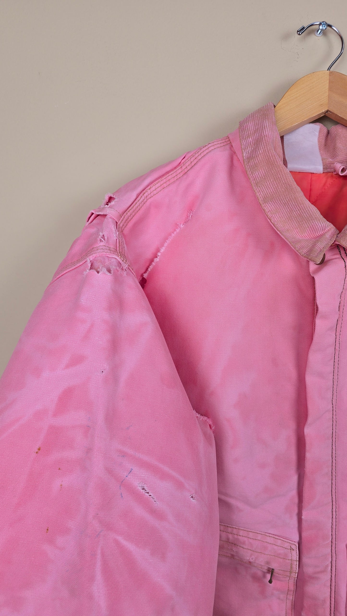 Vintage Carhartt X NY Yankees Cropped Jacket | Pink - Size 2xL (063)