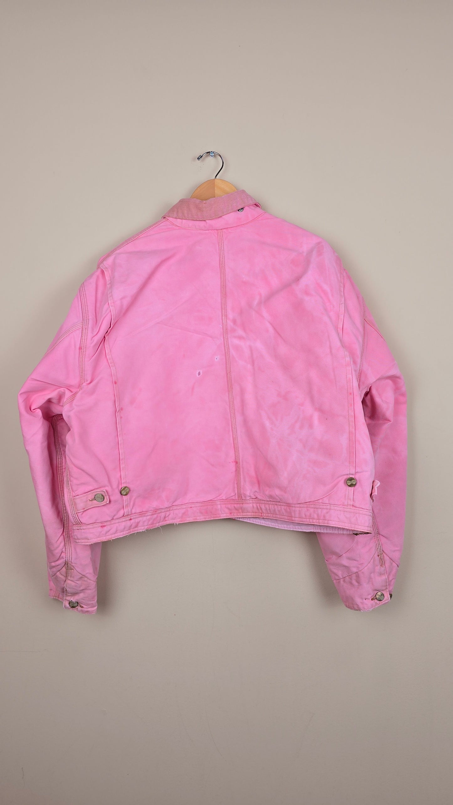 Vintage Carhartt X NY Yankees Cropped Jacket | Pink - Size 2xL (063)