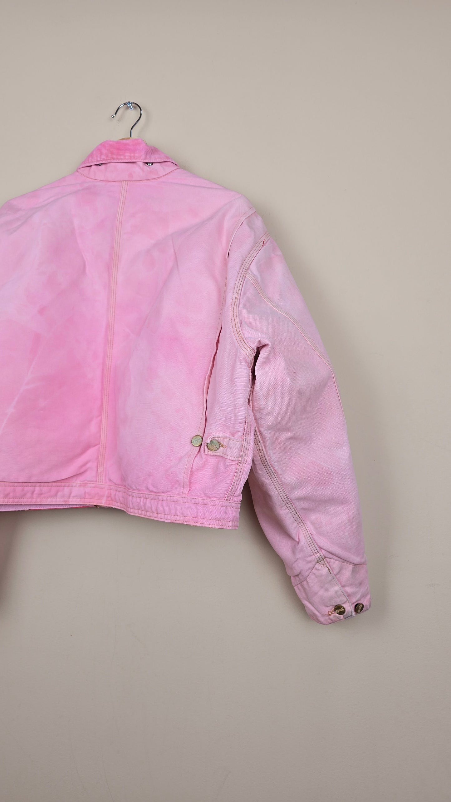 Vintage Carhartt X NY Yankees Cropped Jacket | Pink - Size xL (065)