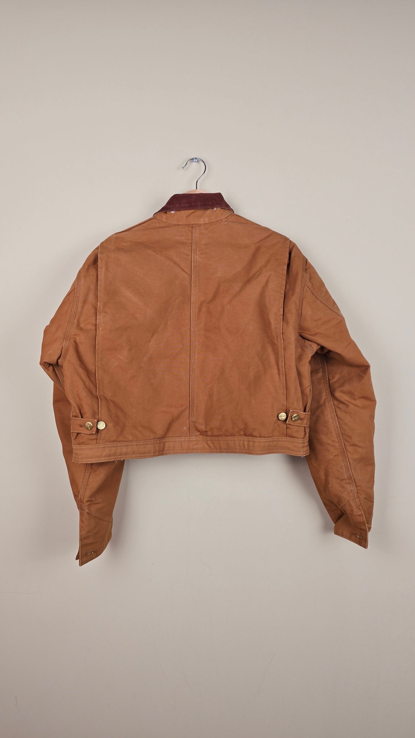 Vintage Carhartt X NY Yankees Cropped Jacket | Brown - Size M (068)