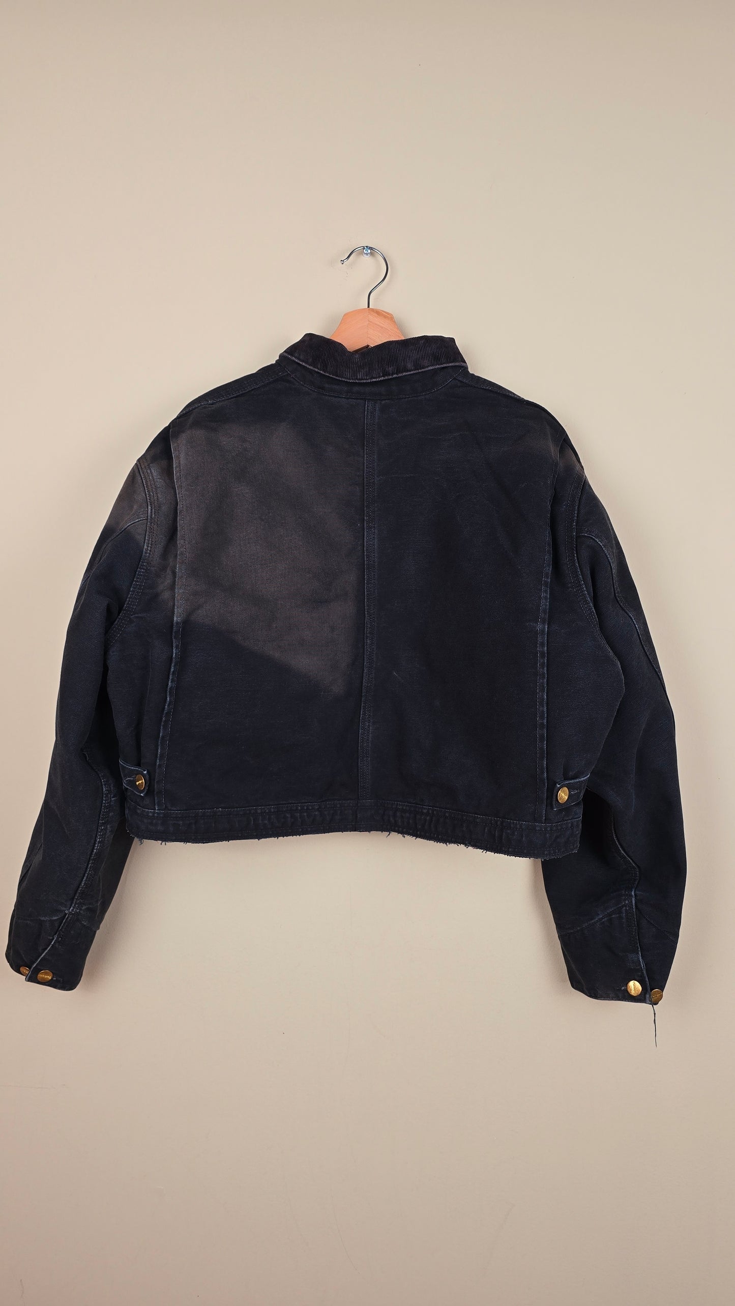 Vintage Carhartt X NY Yankees Cropped Jacket | Black - Size L (070)