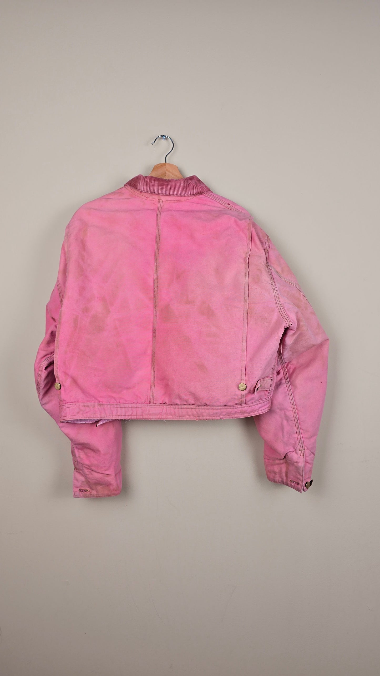 Vintage Carhartt X NY Yankees Cropped Jacket | Pink - Size M (074)