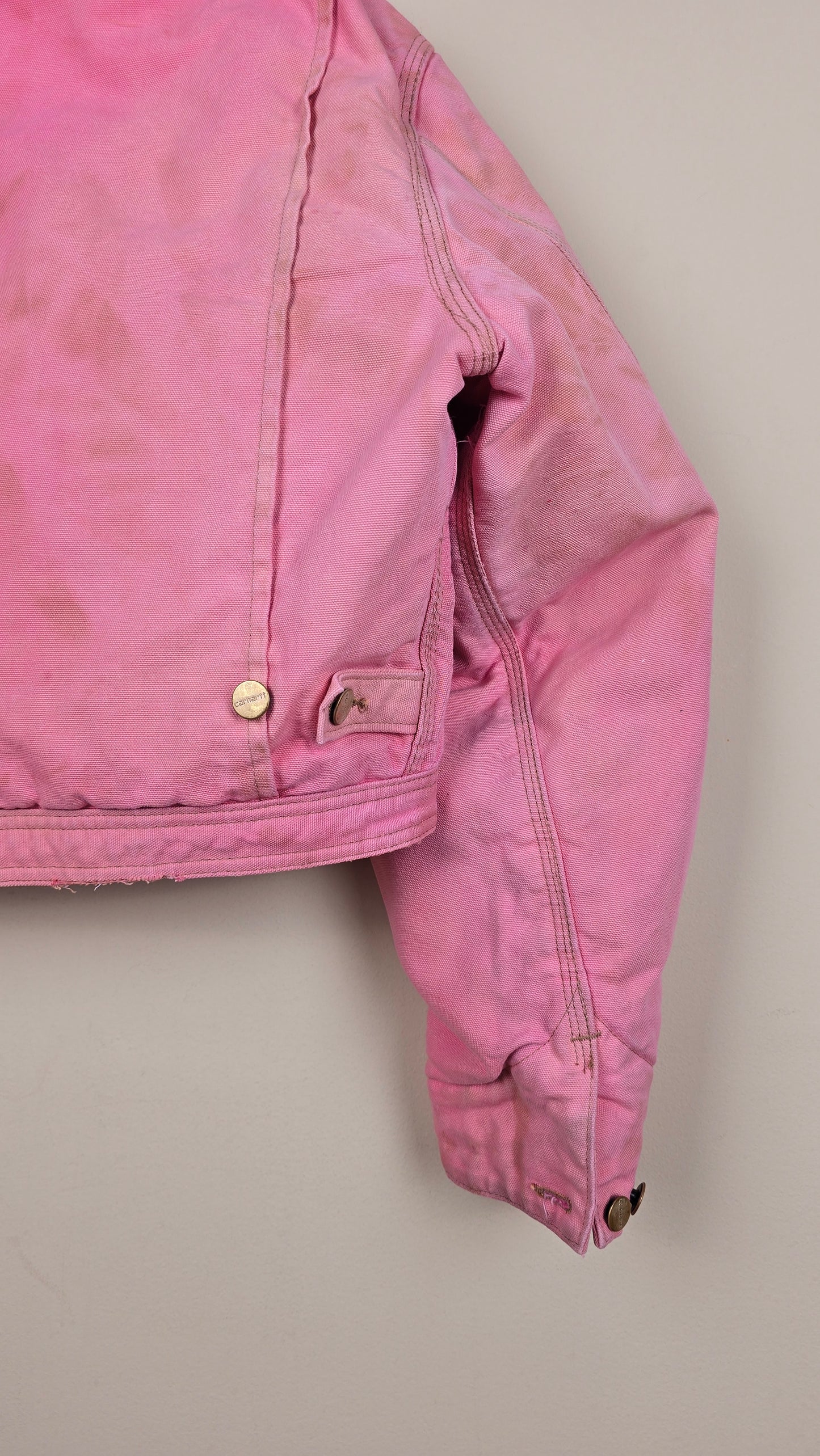 Vintage Carhartt X NY Yankees Cropped Jacket | Pink - Size M (074)