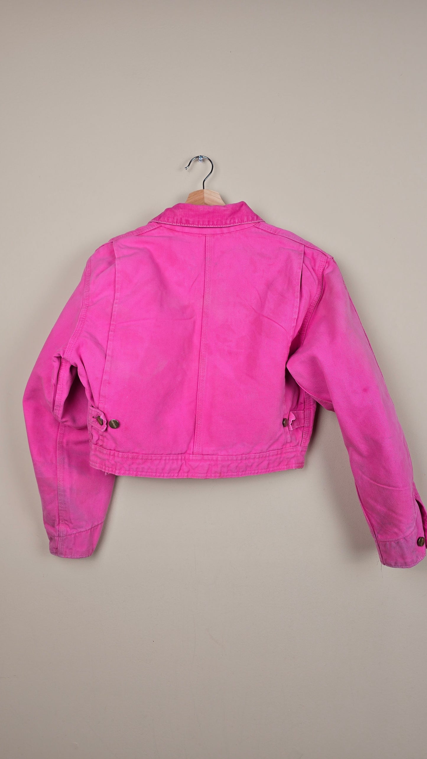 Vintage Carhartt X NY Yankees Cropped Jacket | Pink - Size S (075)
