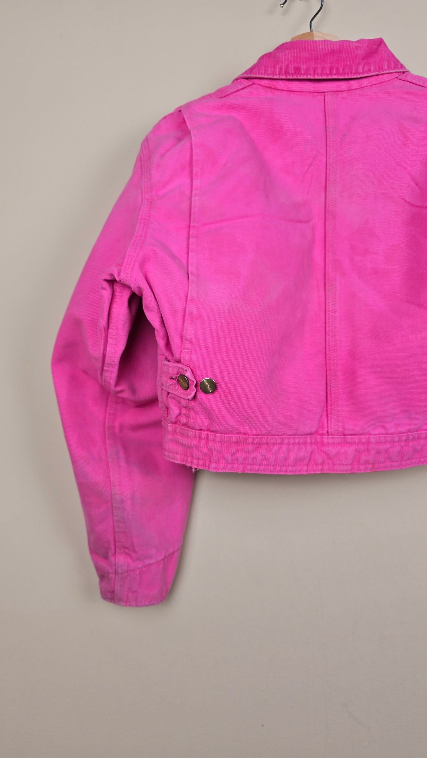 Vintage Carhartt X NY Yankees Cropped Jacket | Pink - Size S (075)