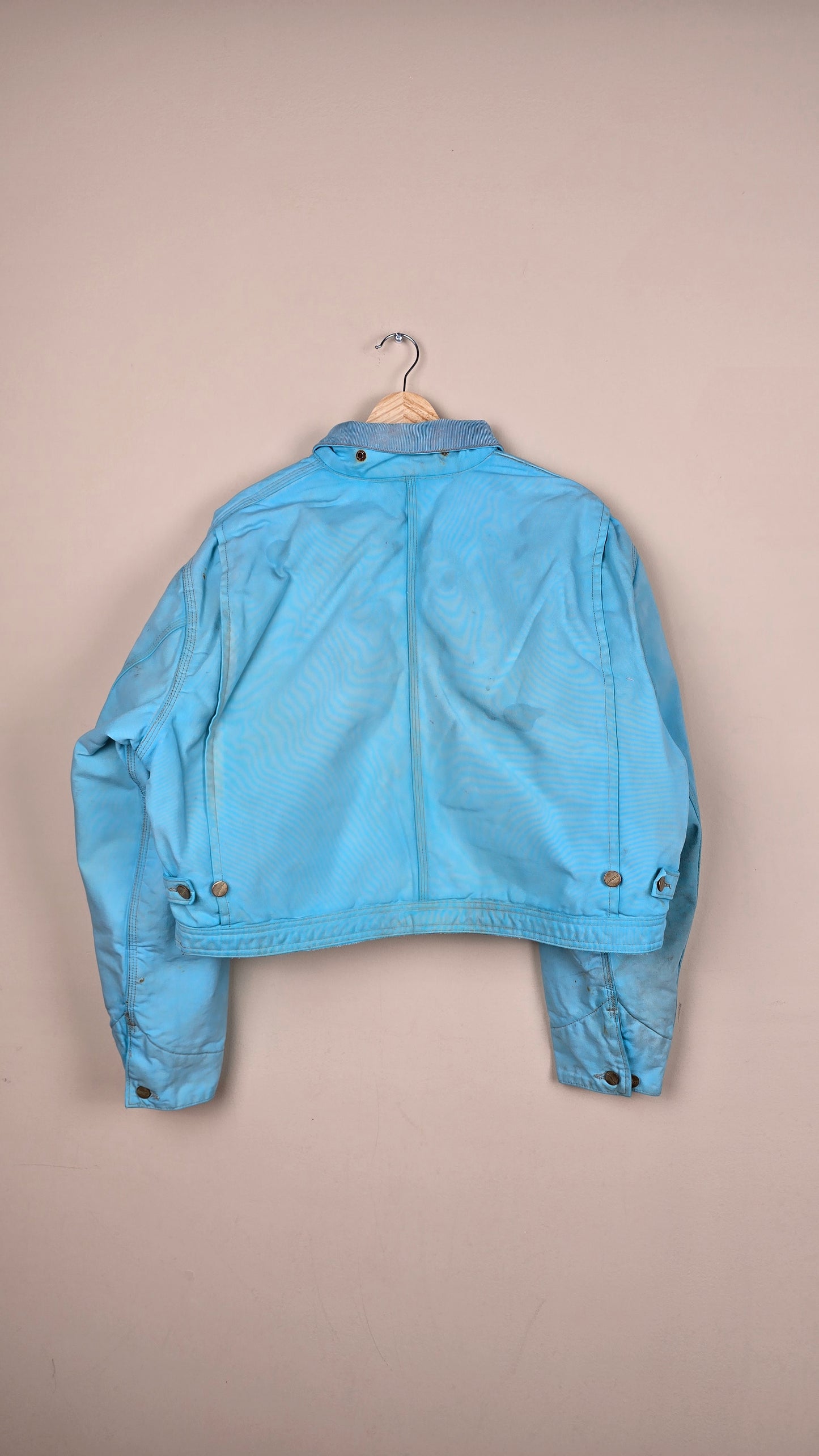 Vintage Carhartt X NY Yankees Cropped Jacket | Blue - Size L (080)