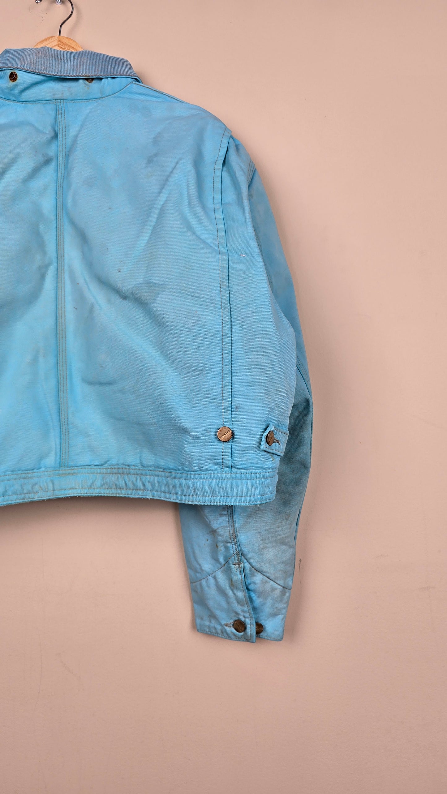 Vintage Carhartt X NY Yankees Cropped Jacket | Blue - Size L (080)