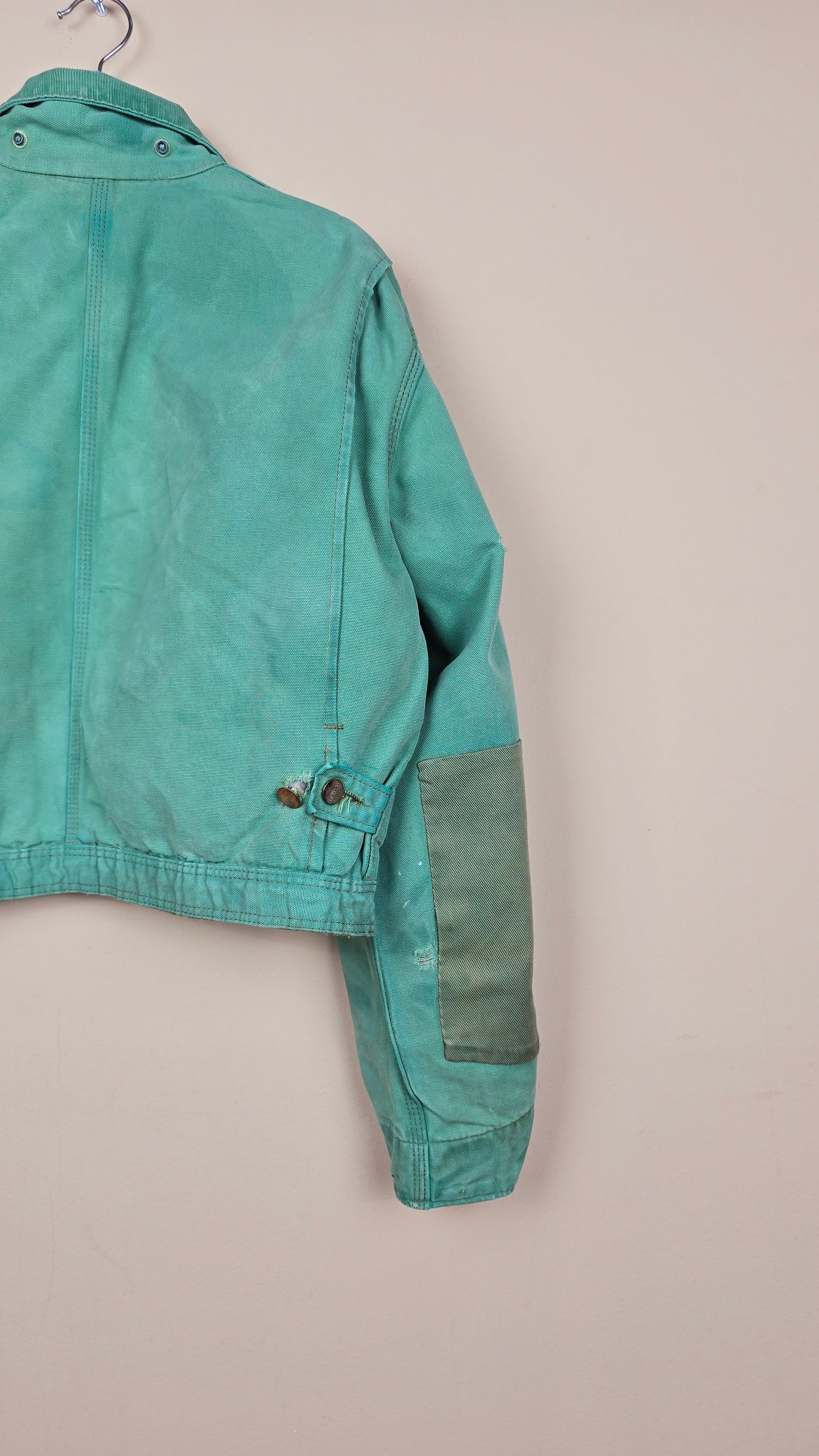 Vintage Carhartt X NY Yankees Cropped Jacket | Green - Size L (081)