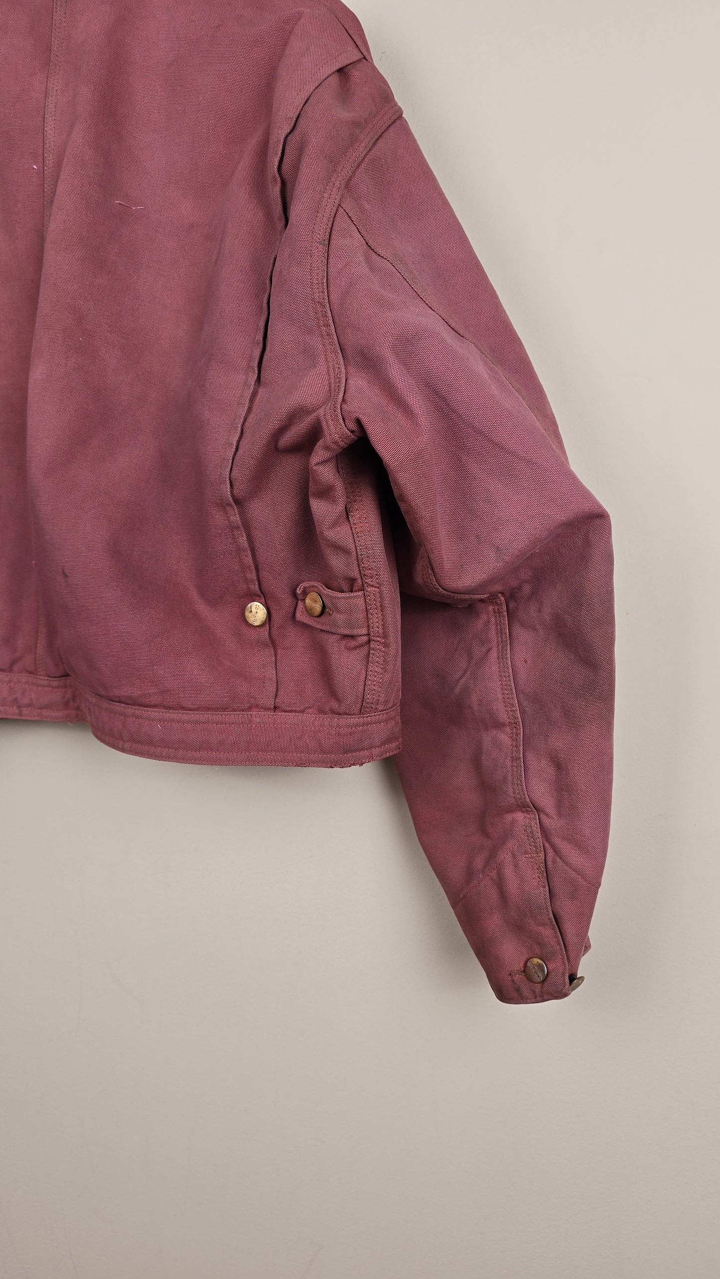 Vintage Carhartt X NY Yankees Cropped Jacket | Brown - Size L (084)
