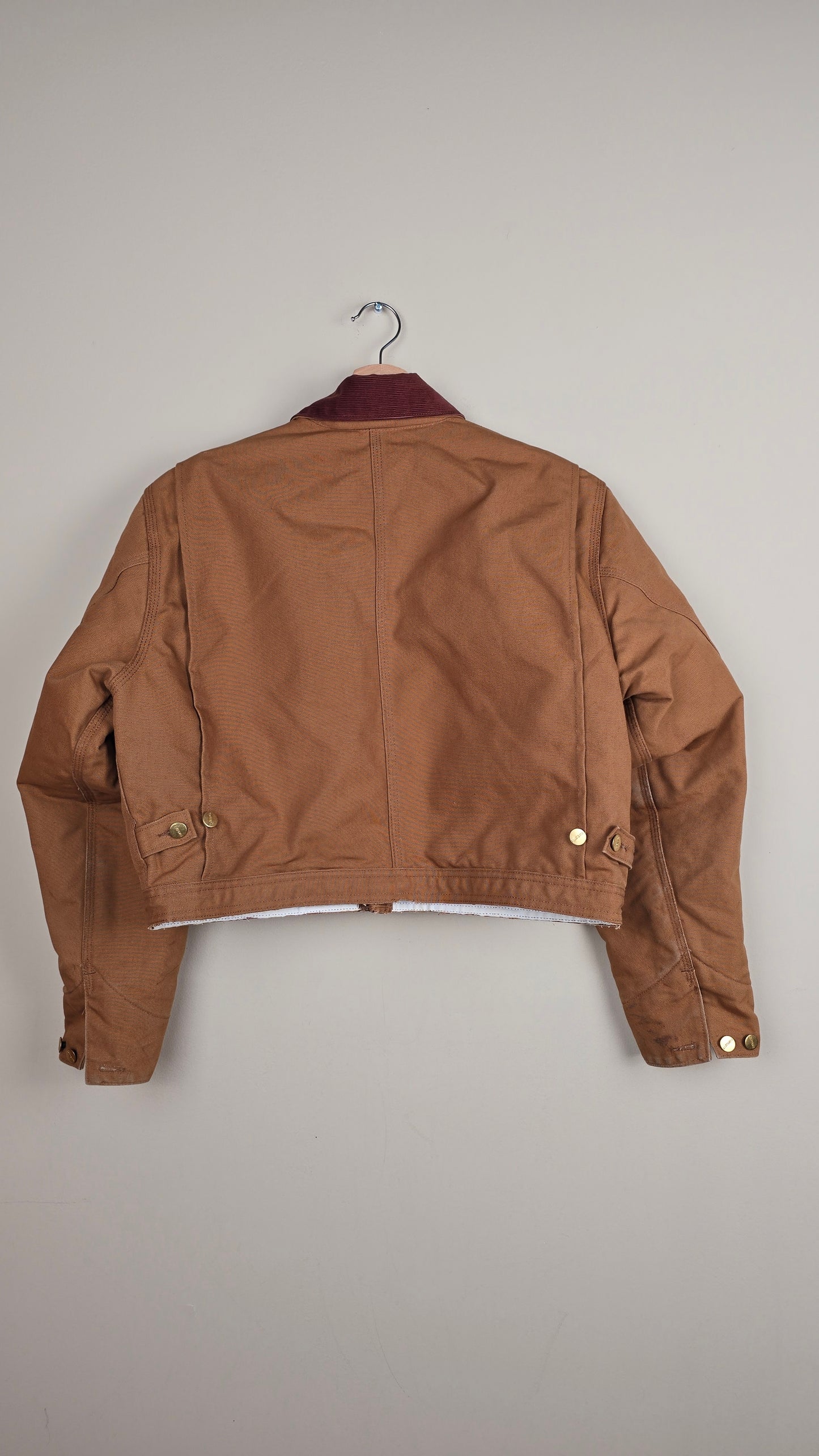 Vintage Carhartt X NY Yankees Cropped Jacket | Brown - Size S (088)