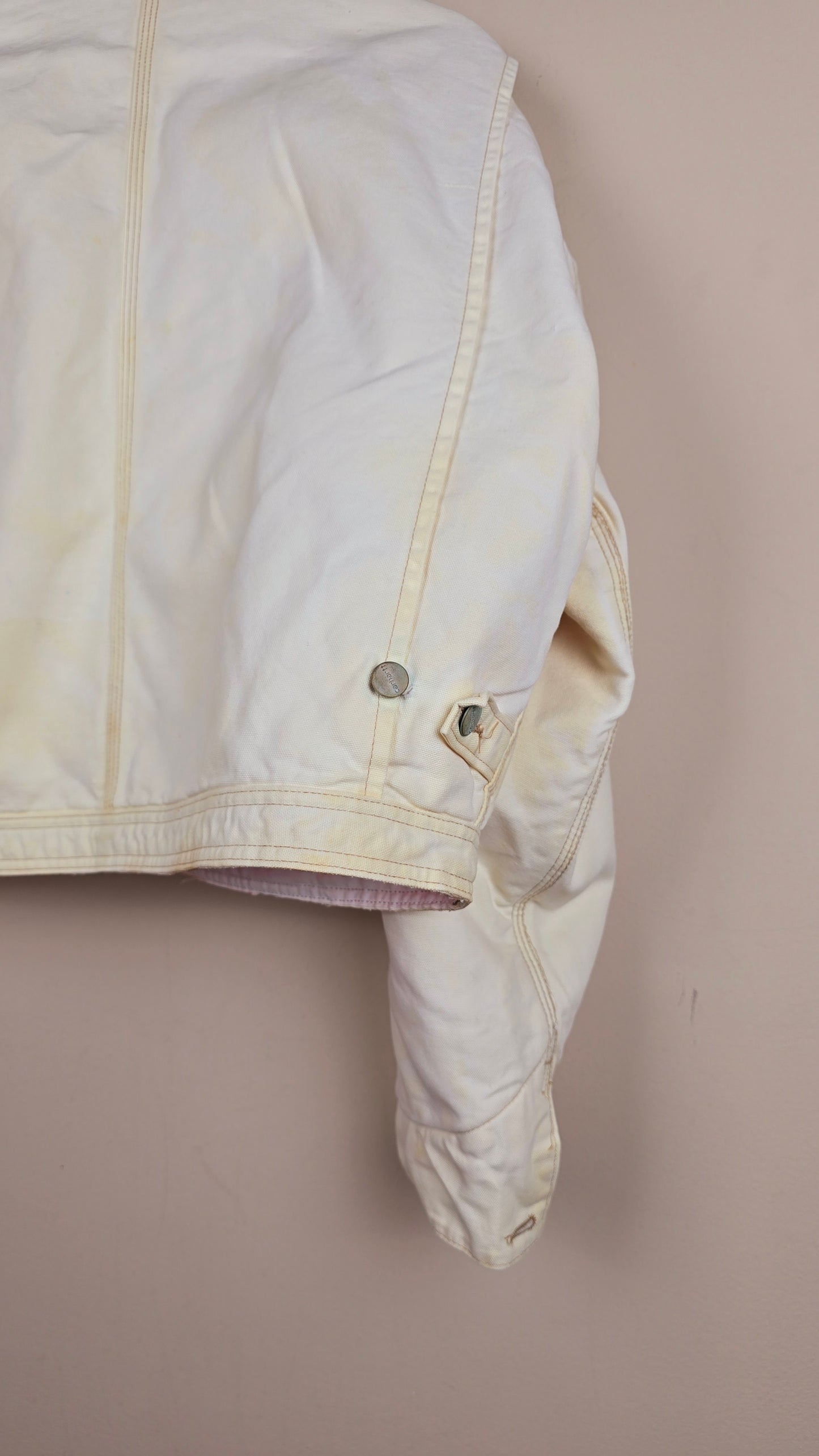 Vintage Carhartt X NY Yankees Cropped Jacket | Beige - Size xL (090)
