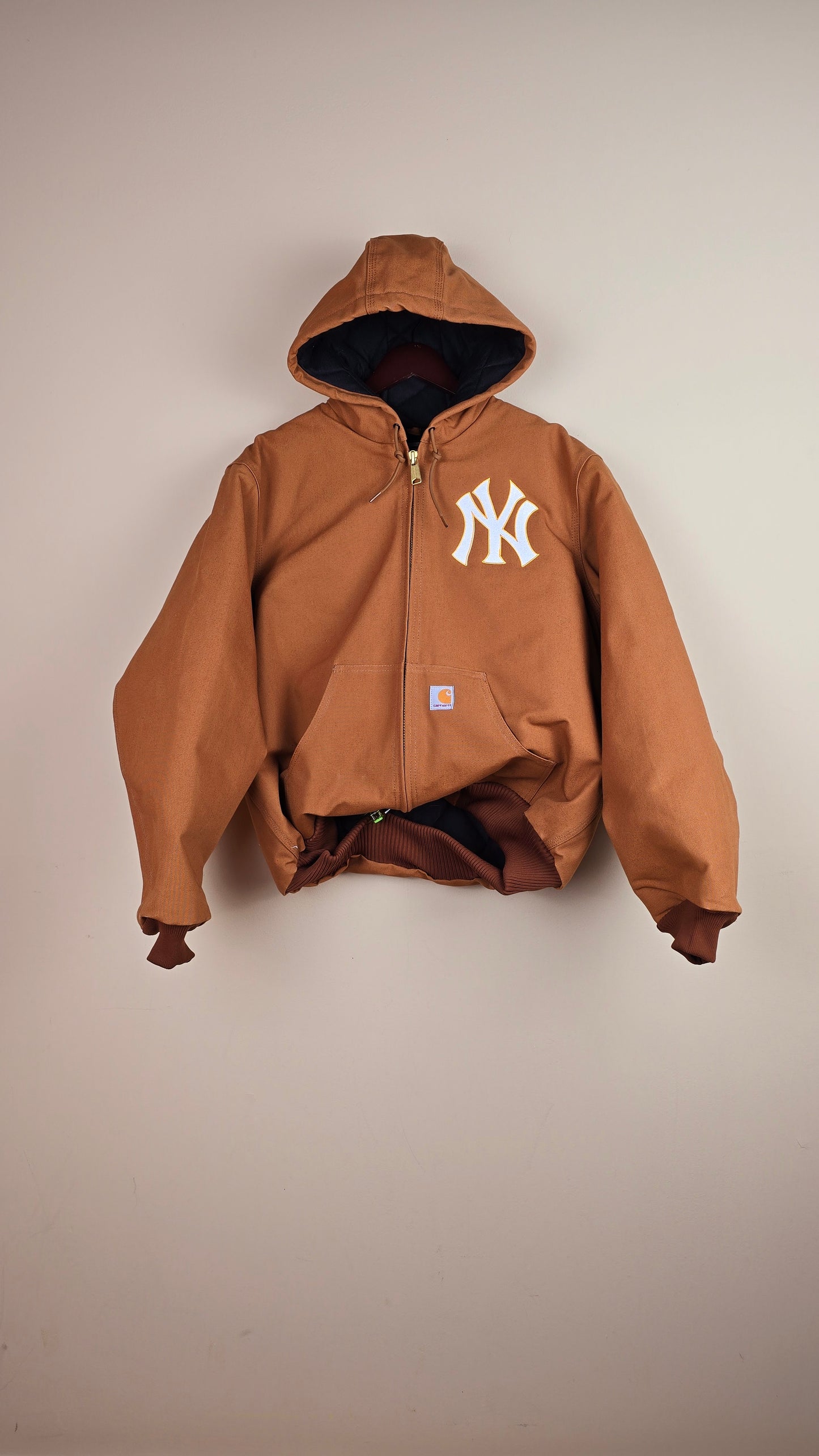 Vintage Carhartt x NY Hoodie Jacket | Classic Brown | 2XL | 021