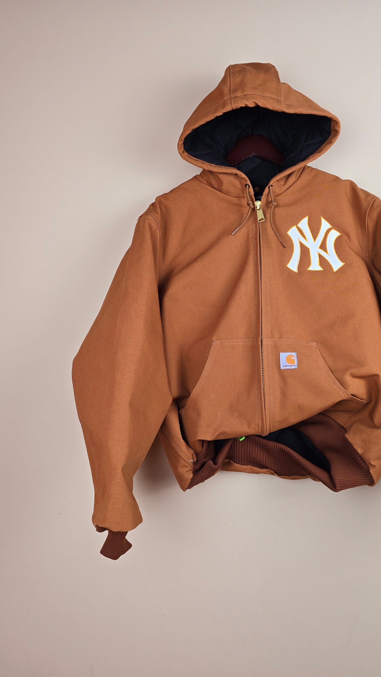 Vintage Carhartt x NY Hoodie Jacket | Classic Brown | 2XL | 021