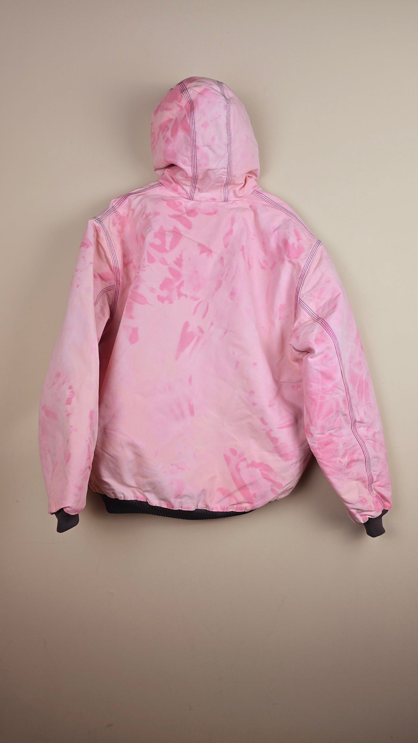 Vintage Carhartt x NY Hoodie Jacket | Camo Pink | XL | 030