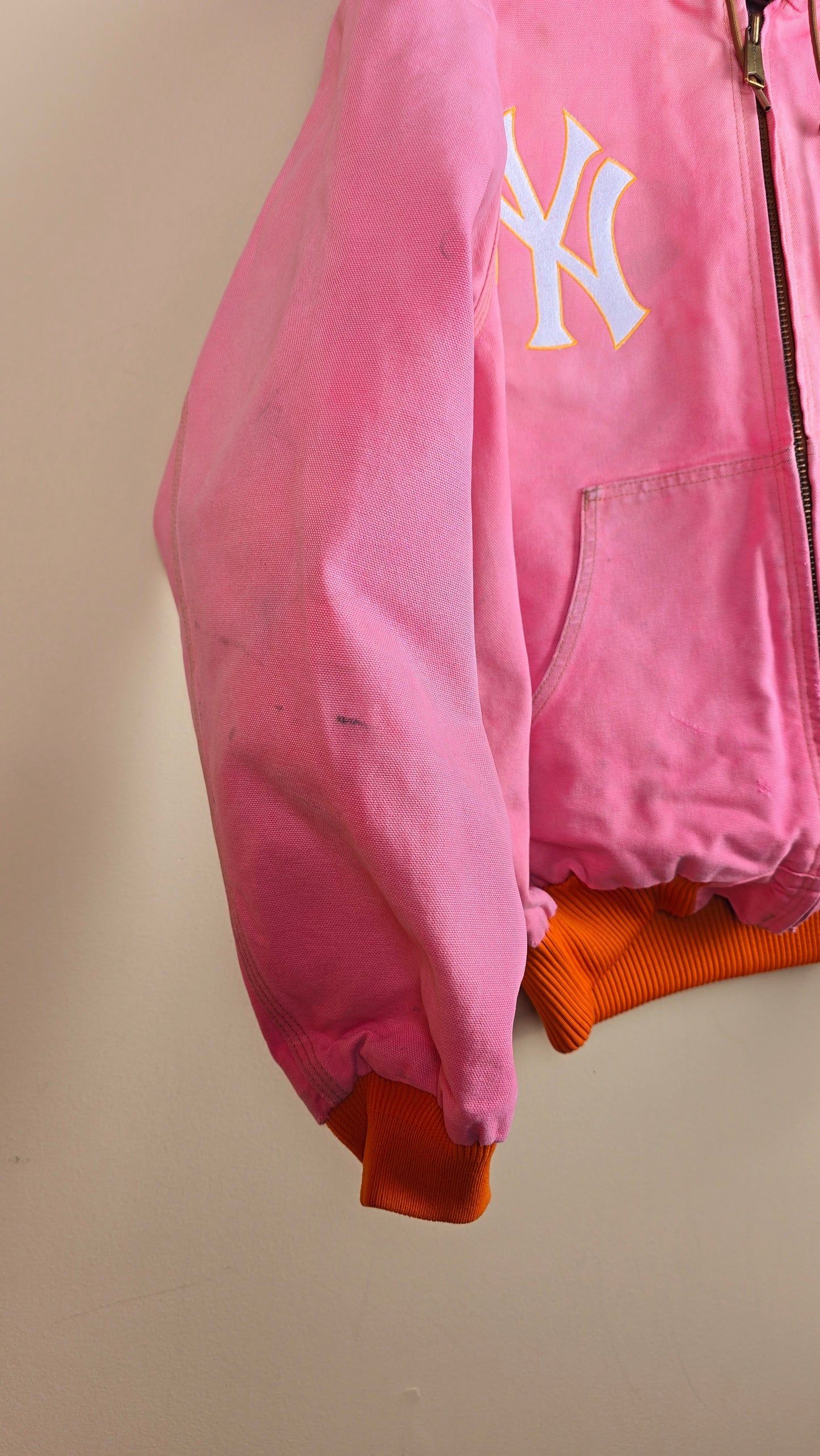 Vintage Carhartt x NY x Frito Lay Hoodie Jacket | Pink | L | 032