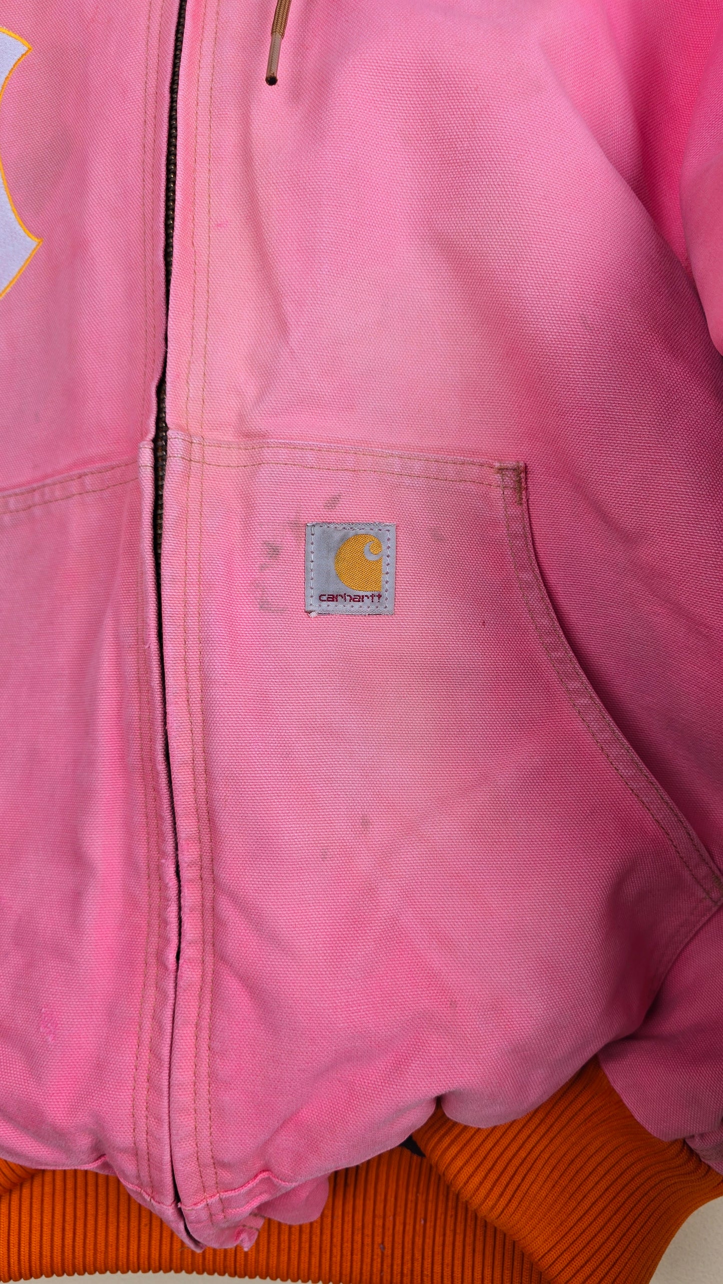 Vintage Carhartt x NY x Frito Lay Hoodie Jacket | Pink | L | 032