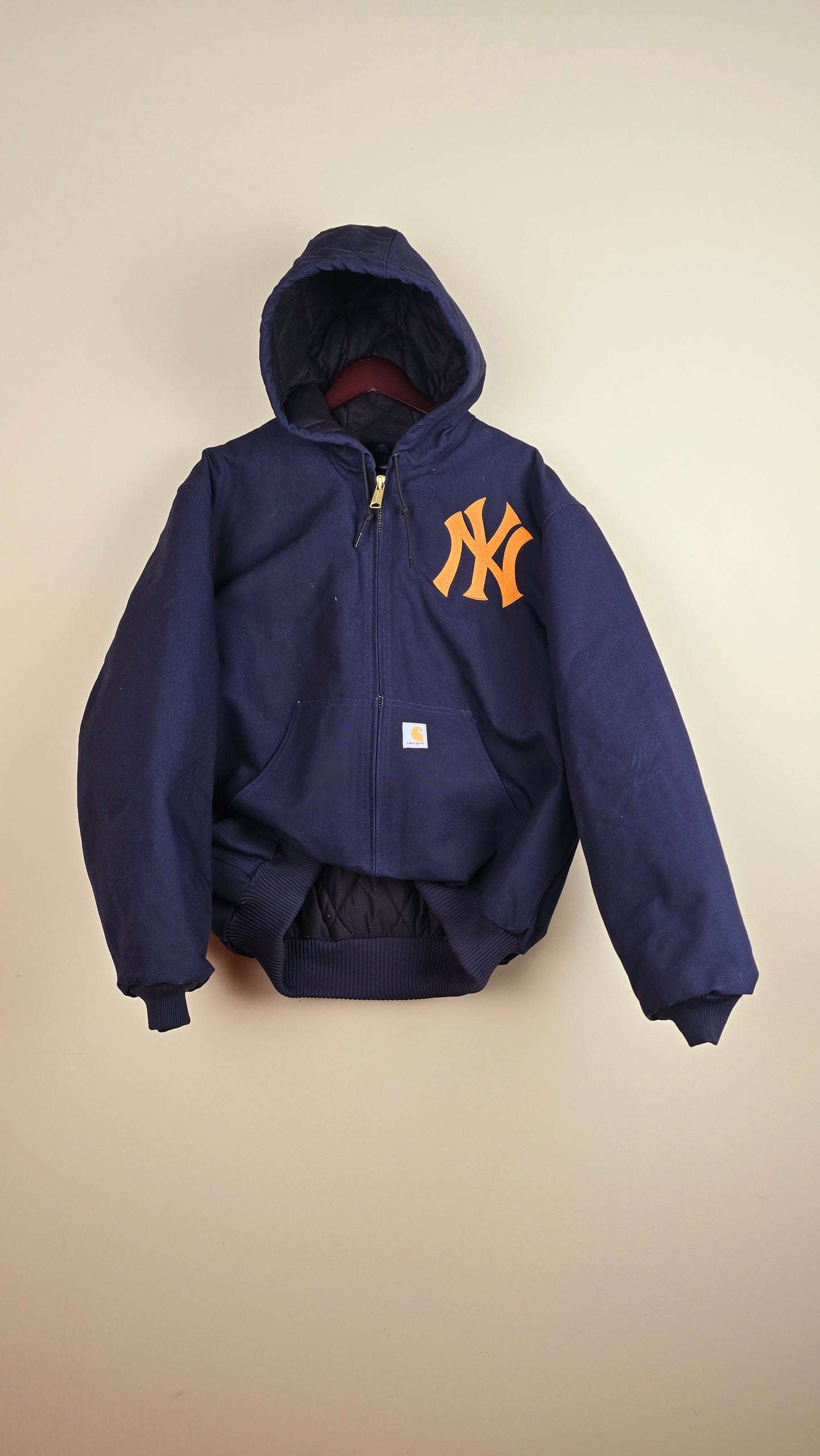 Vintage Carhartt x NY Hoodie Jacket | Navy | XL | 044