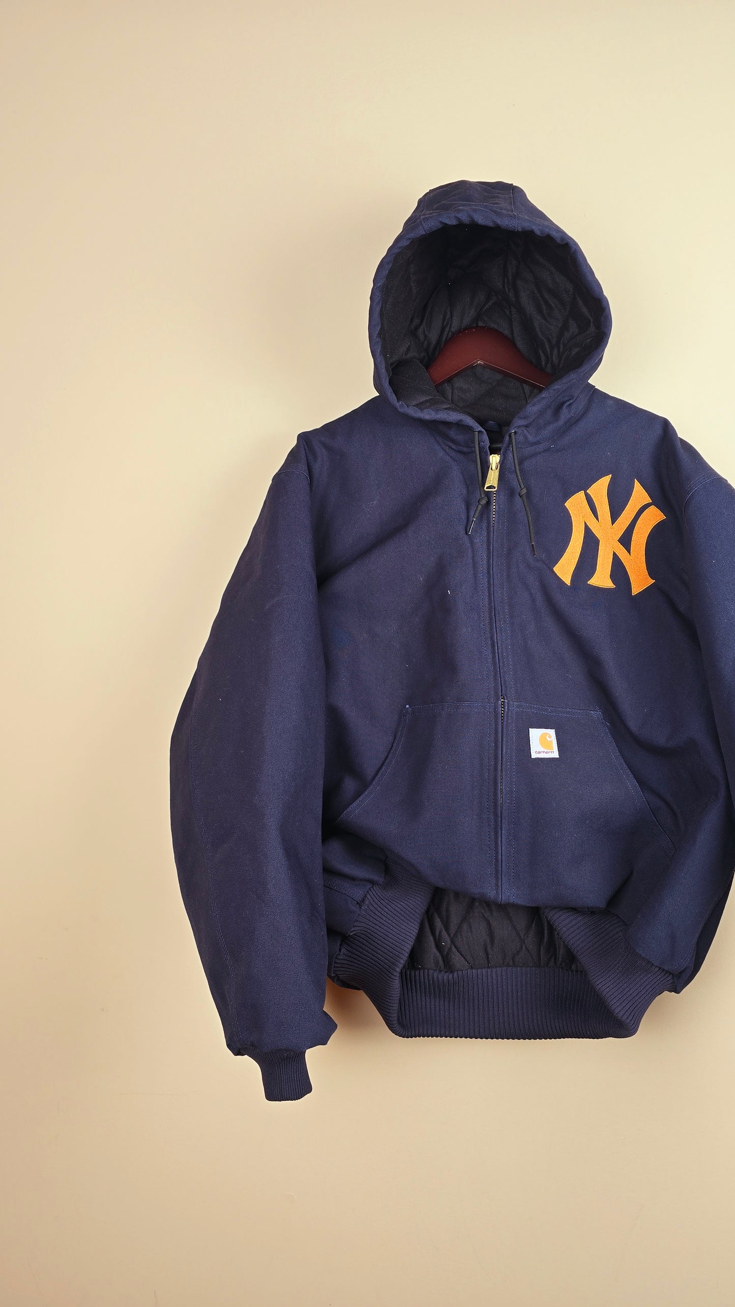 Vintage Carhartt x NY Hoodie Jacket | Navy | XL | 044