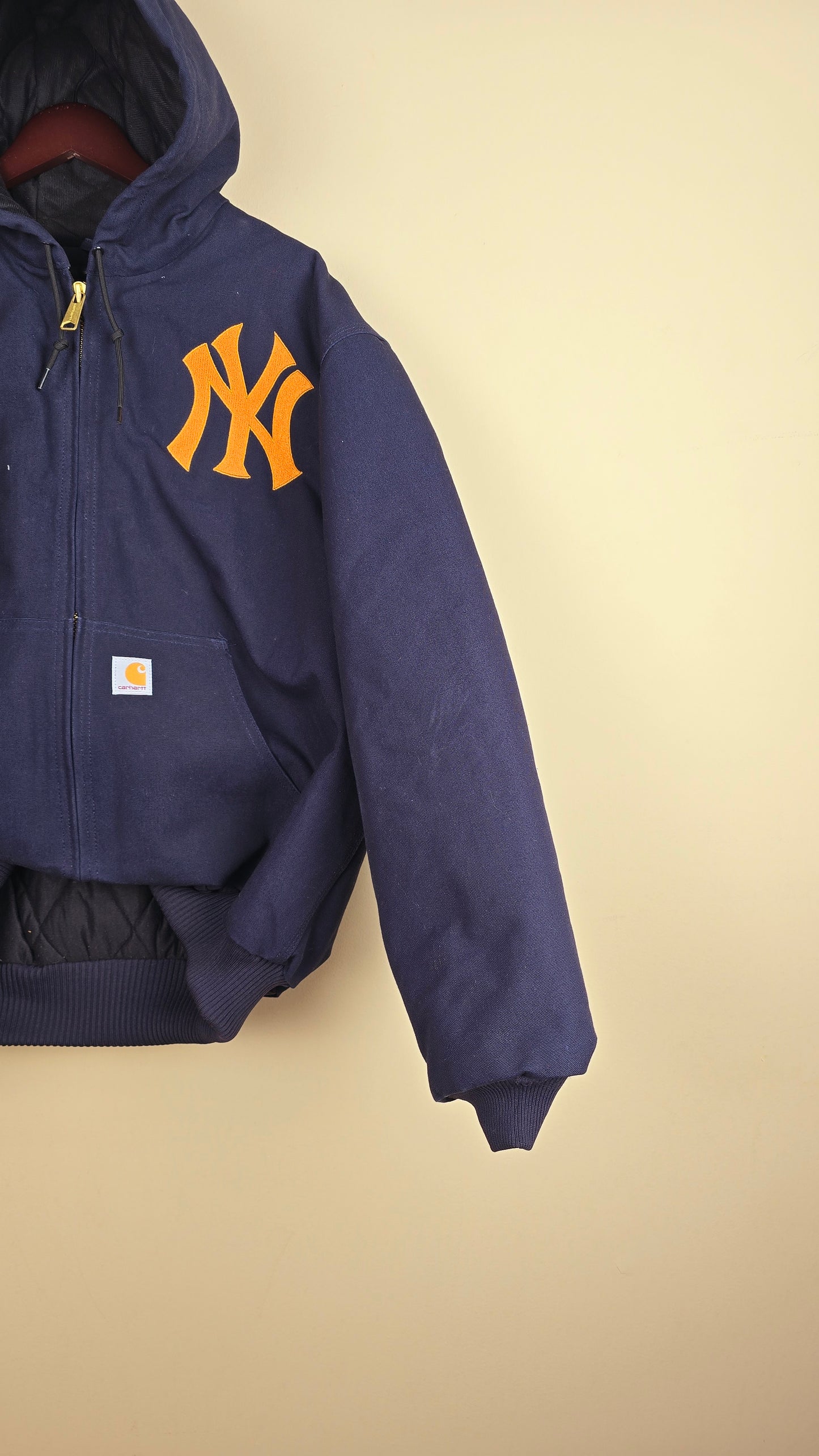 Vintage Carhartt x NY Hoodie Jacket | Navy | XL | 044