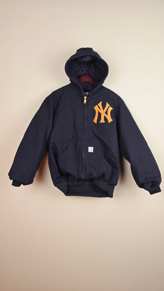 Vintage Carhartt x NY Hoodie Jacket | Black | XL | 047