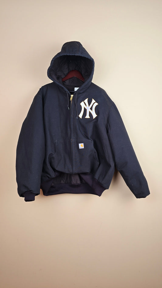 Vintage Carhartt x NY Hoodie Jacket | Black | 2XL | 056