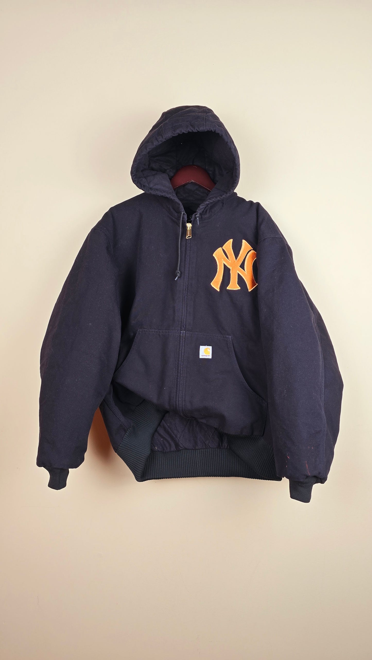 Vintage Carhartt x NY Hoodie Jacket | Black | XL | 063