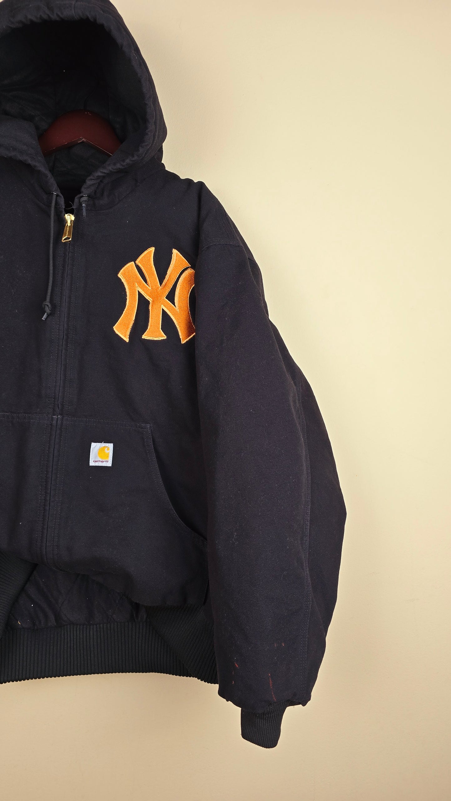 Vintage Carhartt x NY Hoodie Jacket | Black | XL | 063