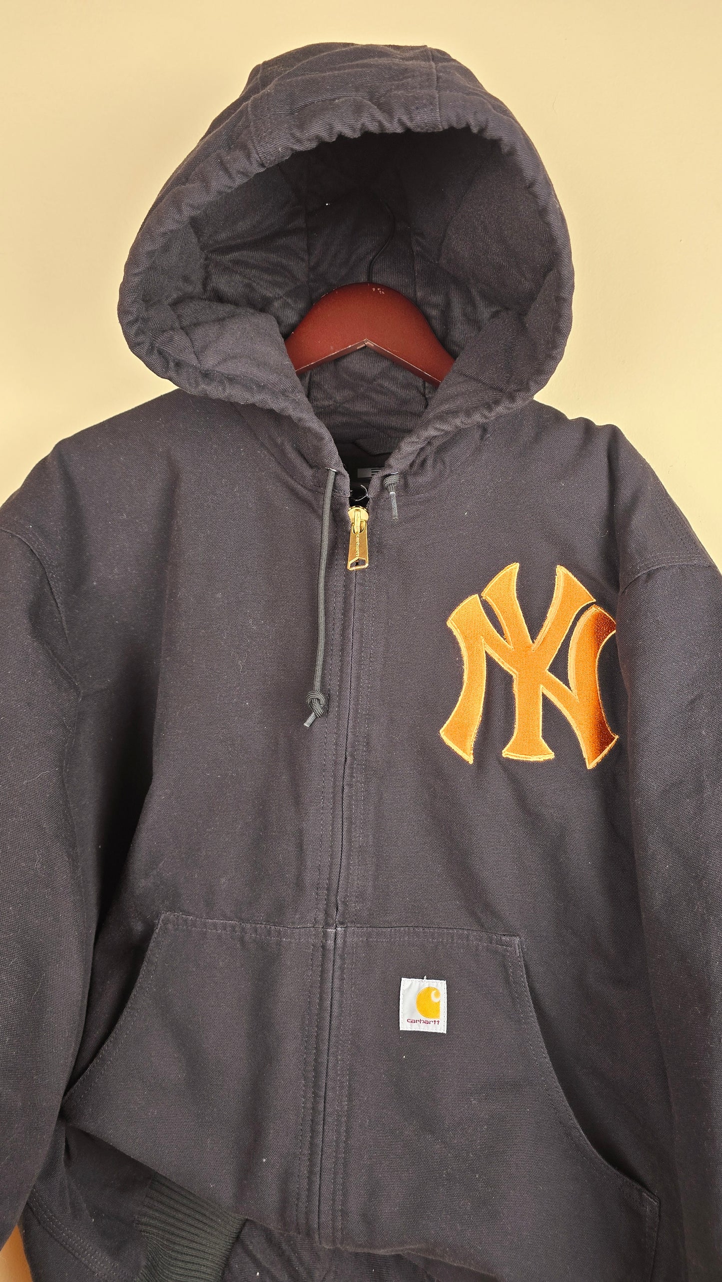 Vintage Carhartt x NY Hoodie Jacket | Black | XL | 063