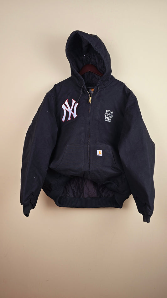 Vintage Carhartt x NY Hoodie Jacket | Black | 2XL | 064