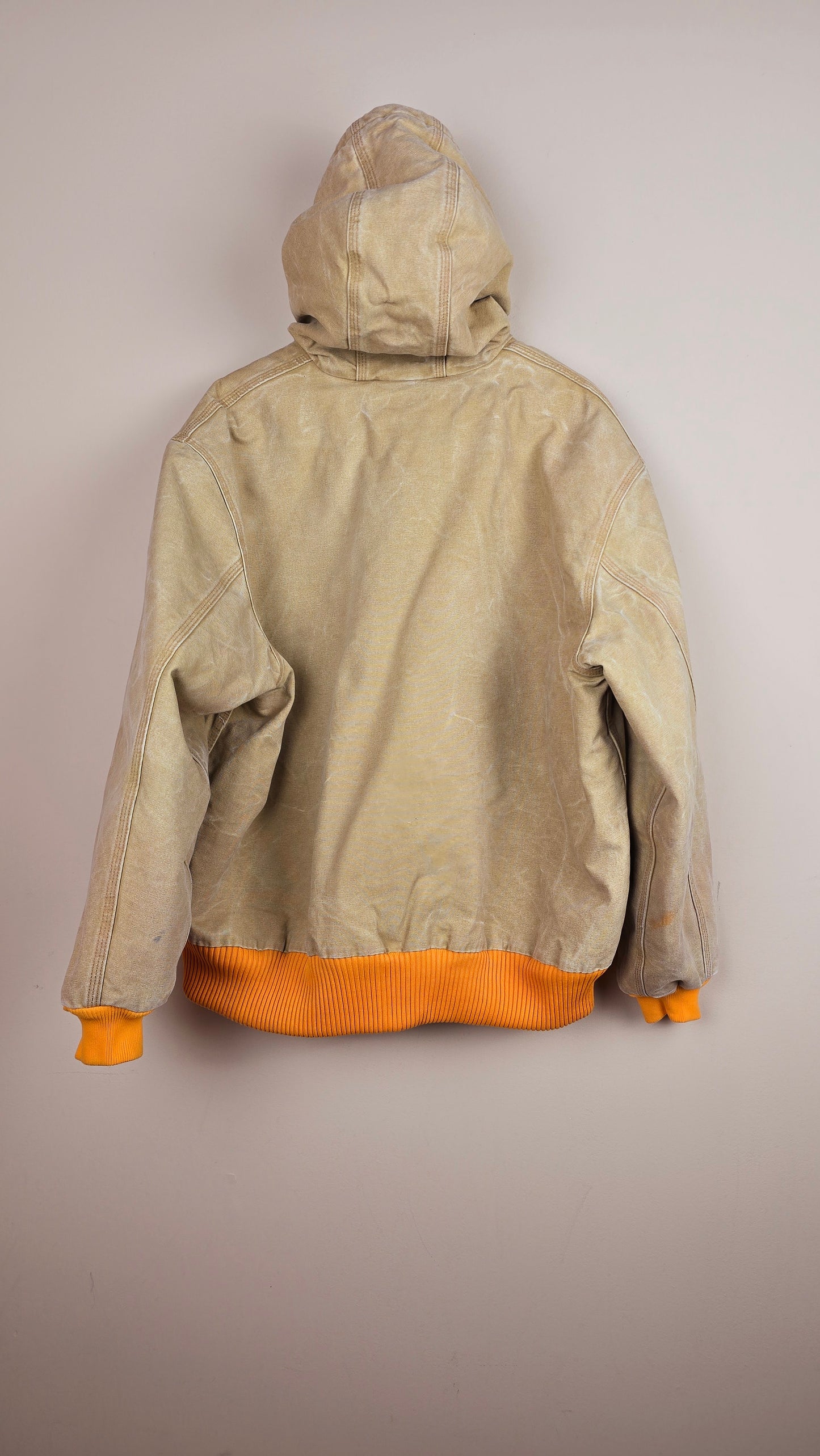 Vintage Carhartt x NY Hoodie Jacket | Beige | 2XL | 066