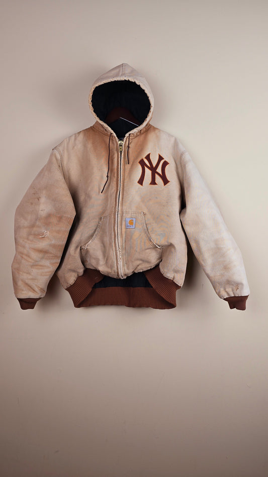Vintage Carhartt x NY Hoodie Jacket | Brown | 2XL | 073