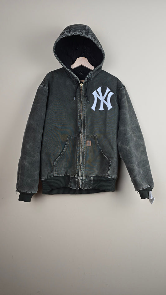 Vintage Carhartt x NY Hoodie Jacket | Army Green | M | 077