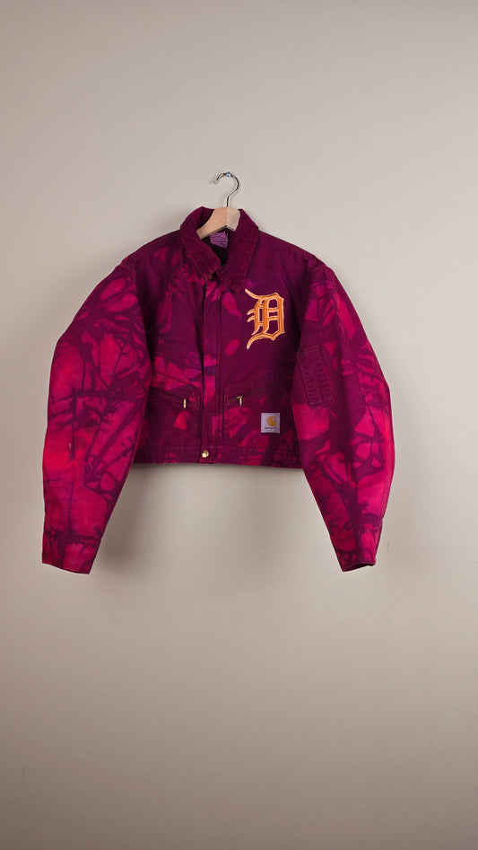 Vintage Carhartt X Detroit Cropped Jacket | Camo Red | Size M | J011