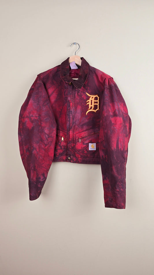 Vintage Carhartt X Detroit Cropped Jacket | Camo Red | Size L | J014