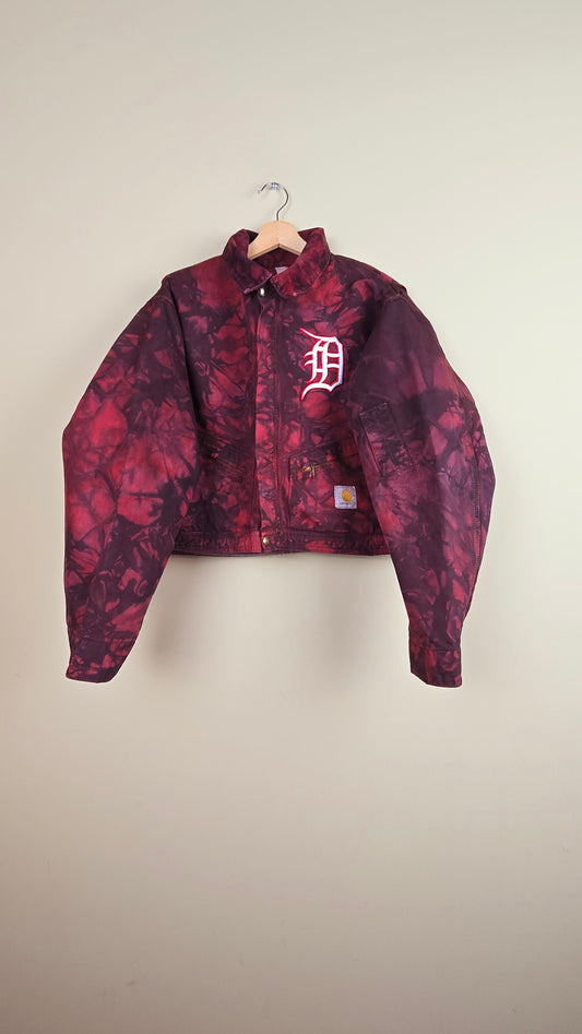Vintage Carhartt X Detroit Cropped Jacket | Camo Red | Size L | J015
