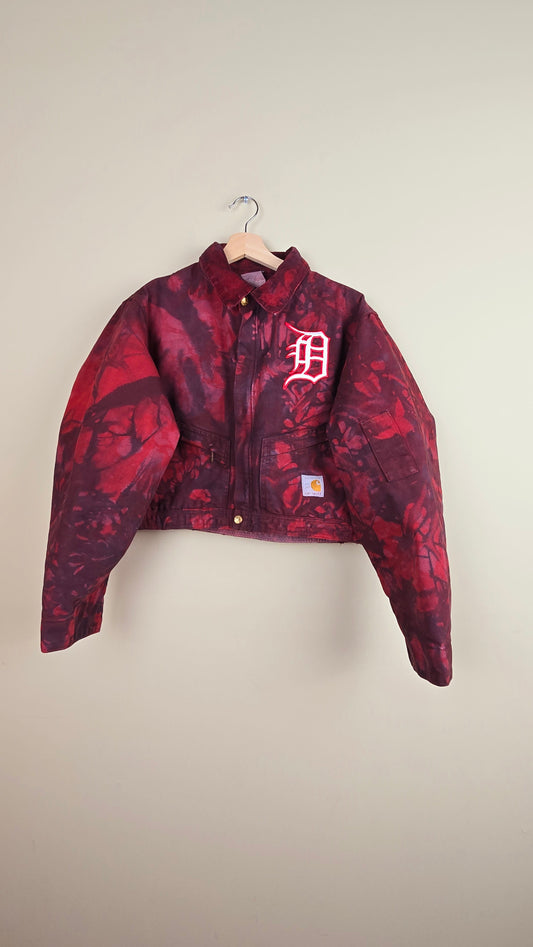 Vintage Carhartt X Detroit Cropped Jacket | Camo Red | Size M | J016