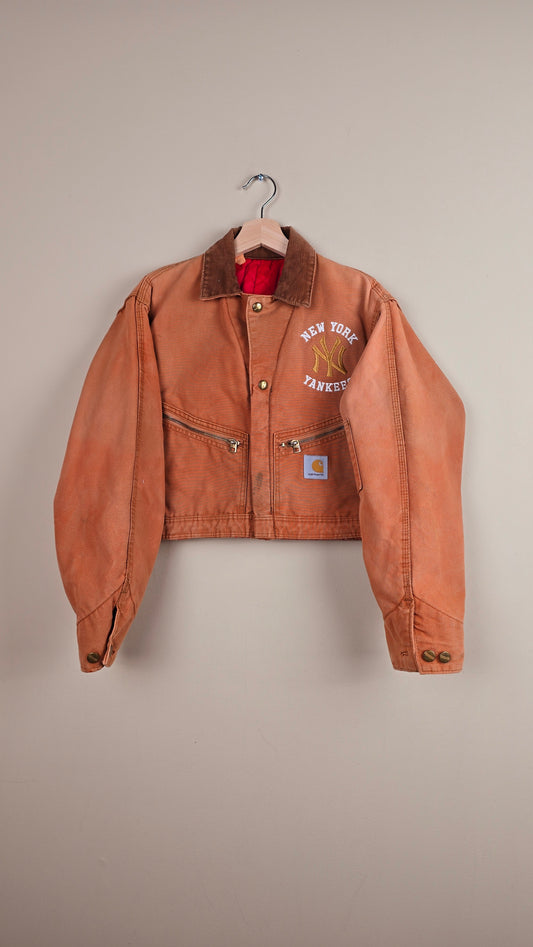 Vintage Carhartt X NY Yankees Cropped Jacket | Clay | Size S | J017
