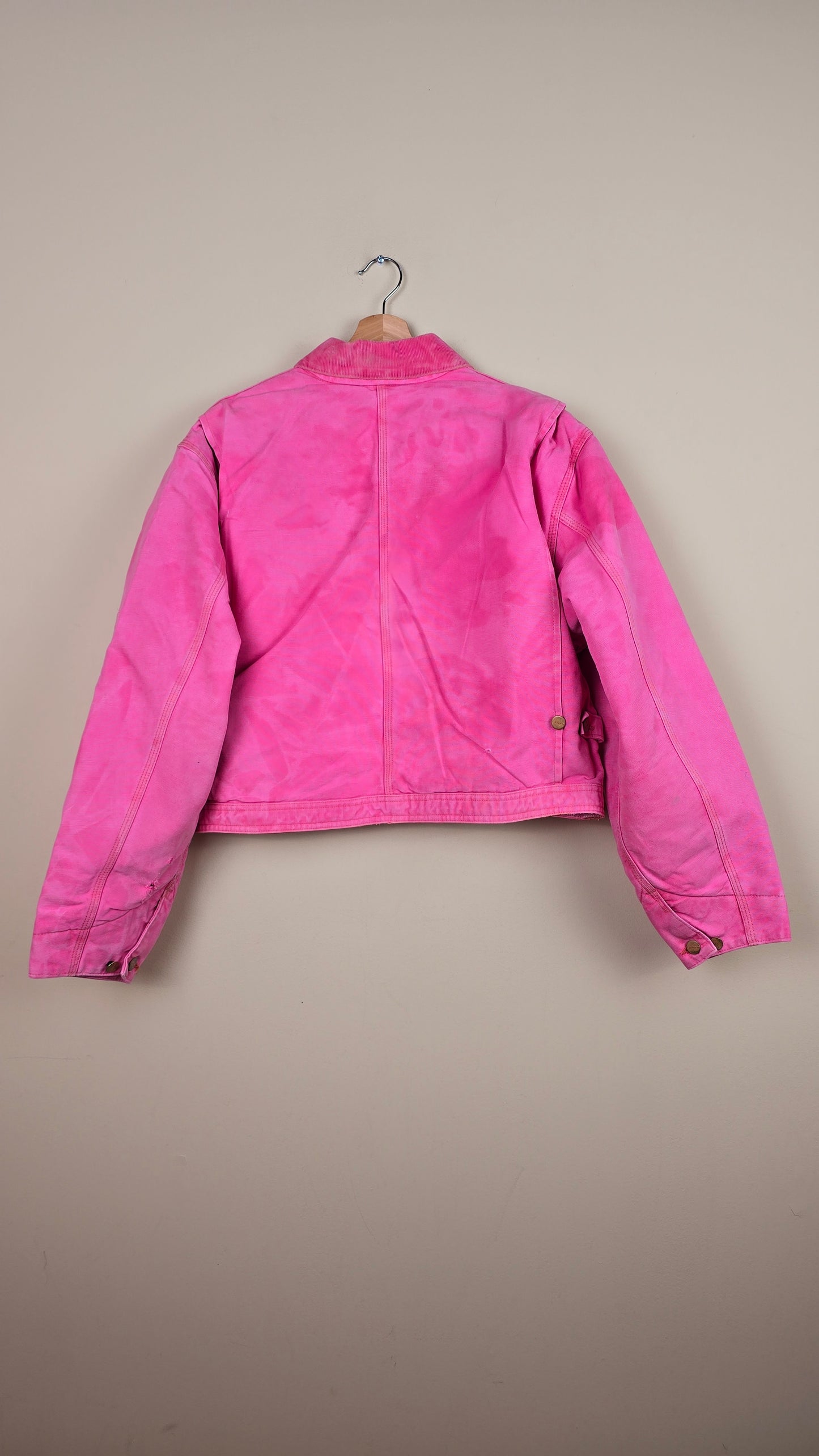 Vintage Carhartt X NY Yankees Cropped Jacket | Pink | XL | J044