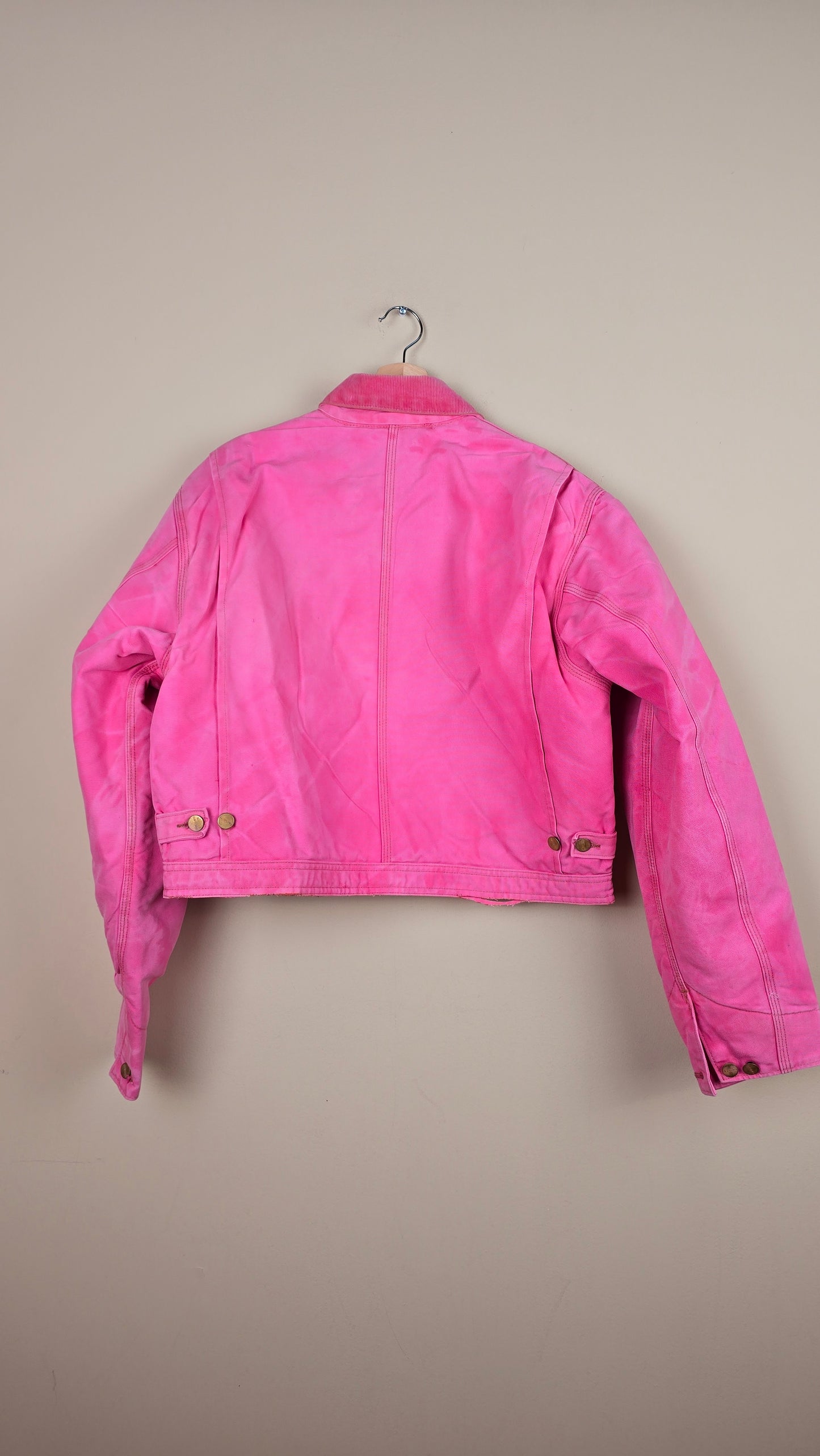 Vintage Carhartt X NY Yankees Cropped Jacket | Pink | L | J046