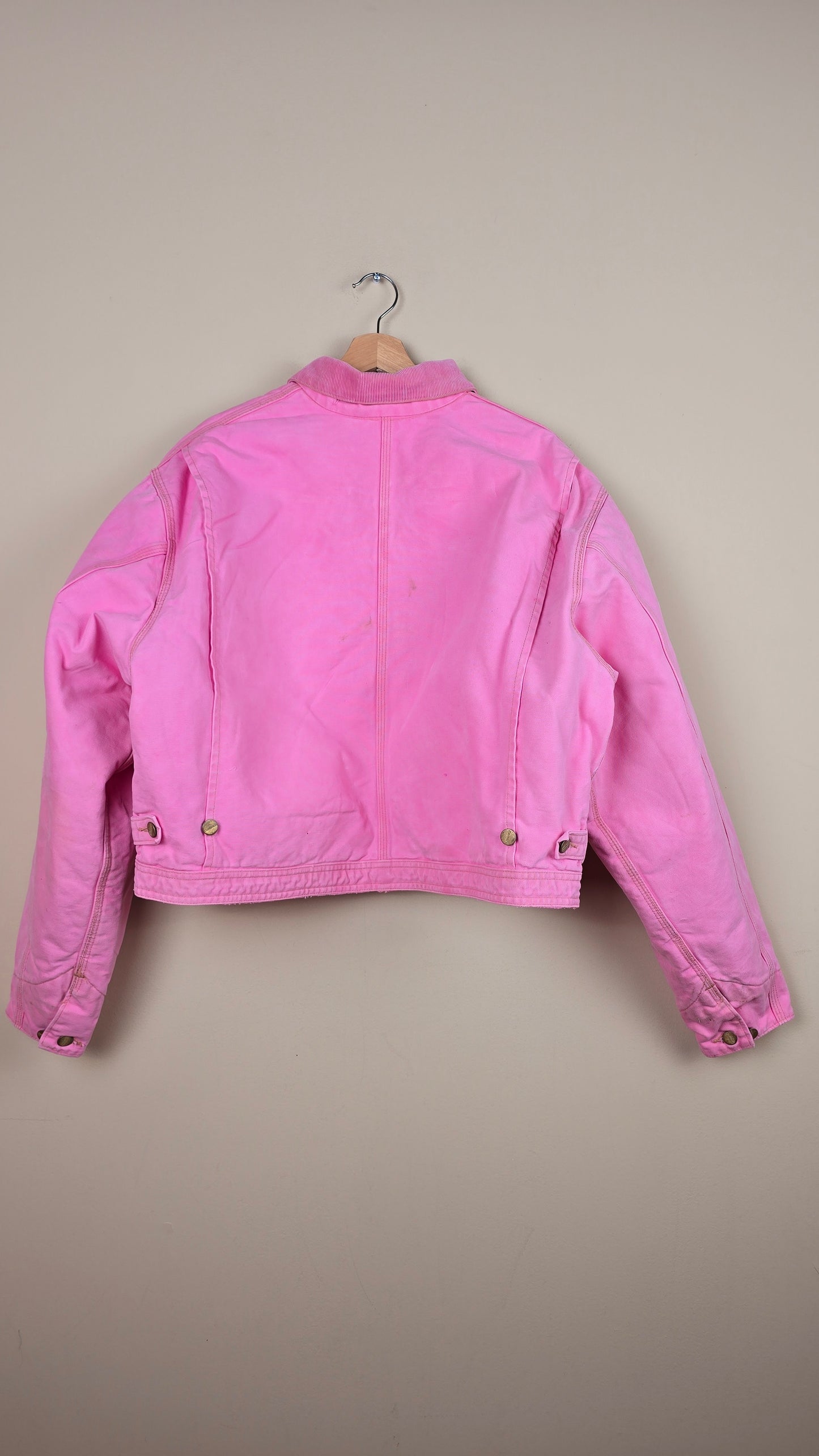 Vintage Carhartt X NY Yankees Cropped Jacket | Pink | 2XL | J055