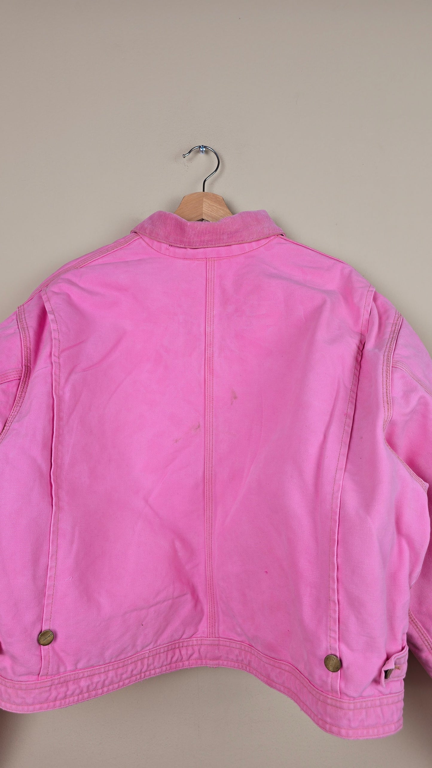 Vintage Carhartt X NY Yankees Cropped Jacket | Pink | 2XL | J055