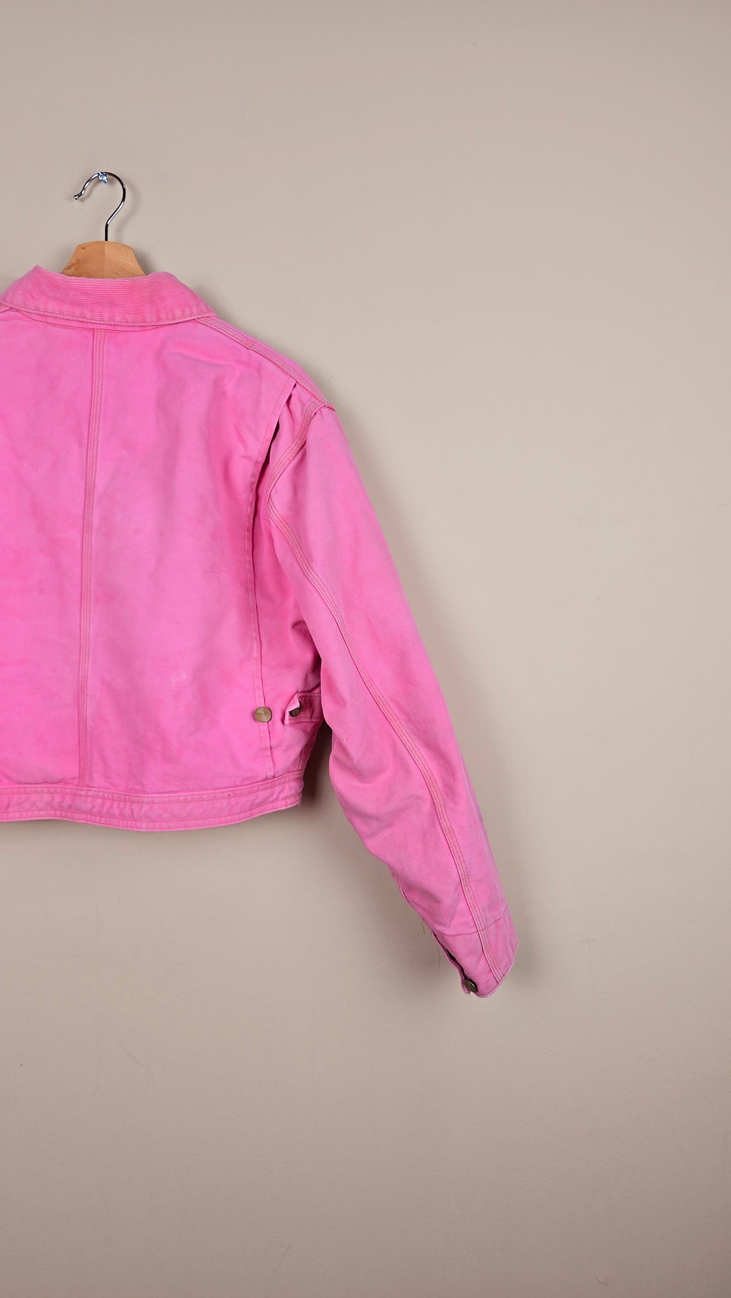 Vintage Carhartt X NY Yankees Cropped Jacket | Pink | M | J066