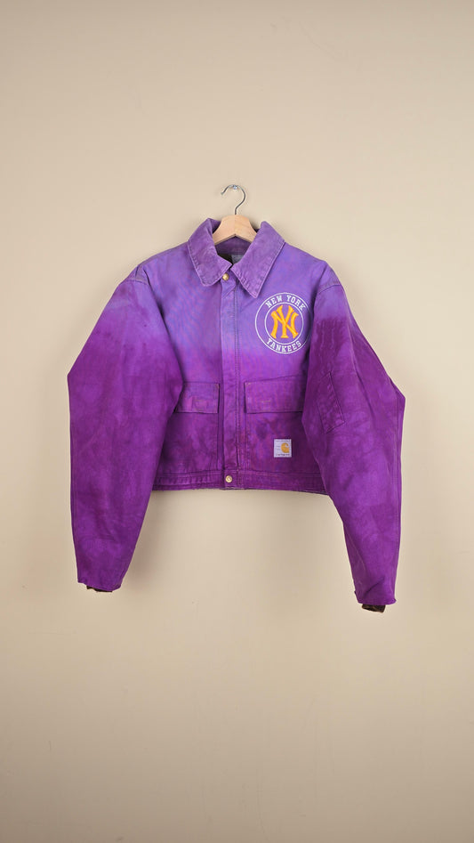 Vintage Carhartt X NY Yankees Cropped Jacket | Ombre Purple | Size xL | C45