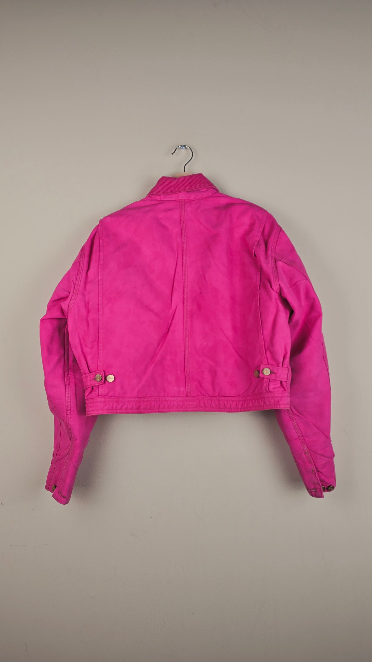 Vintage Carhartt X NY Yankees Cropped Jacket | Hot Pink | Size M | OP1