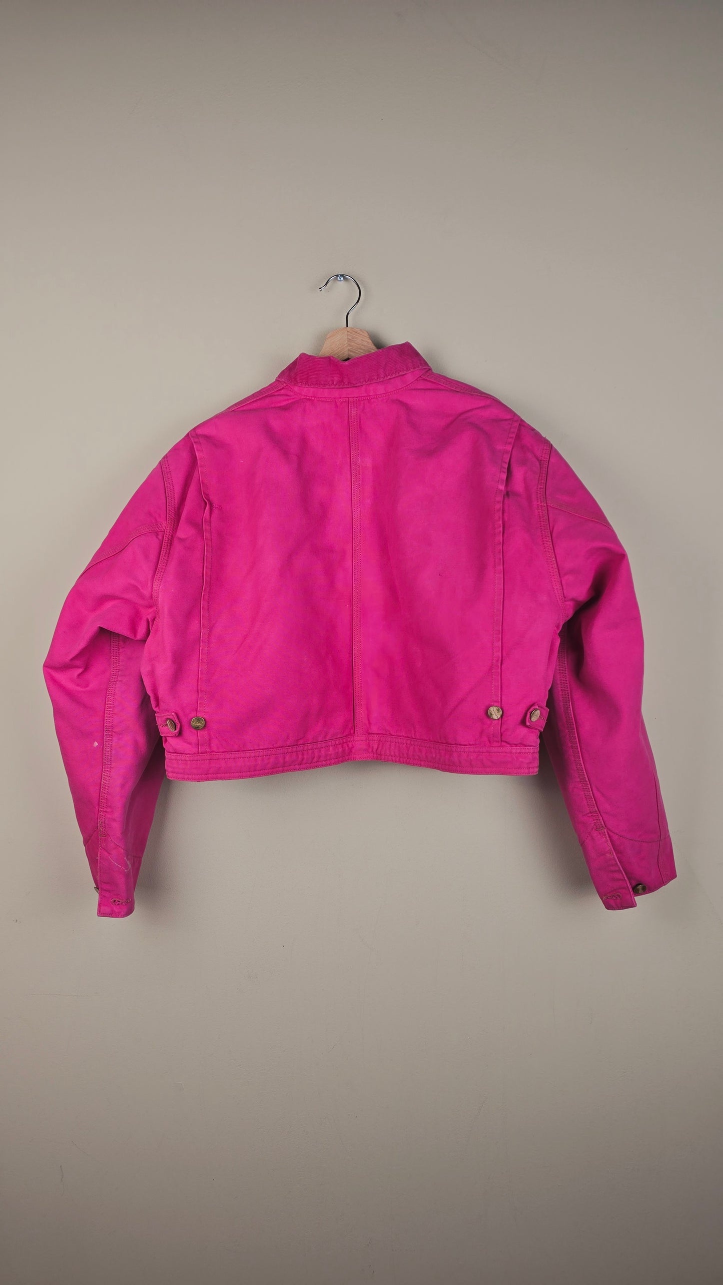 Vintage Carhartt X NY Yankees Cropped Jacket | Hot Pink | Size XL | OP2