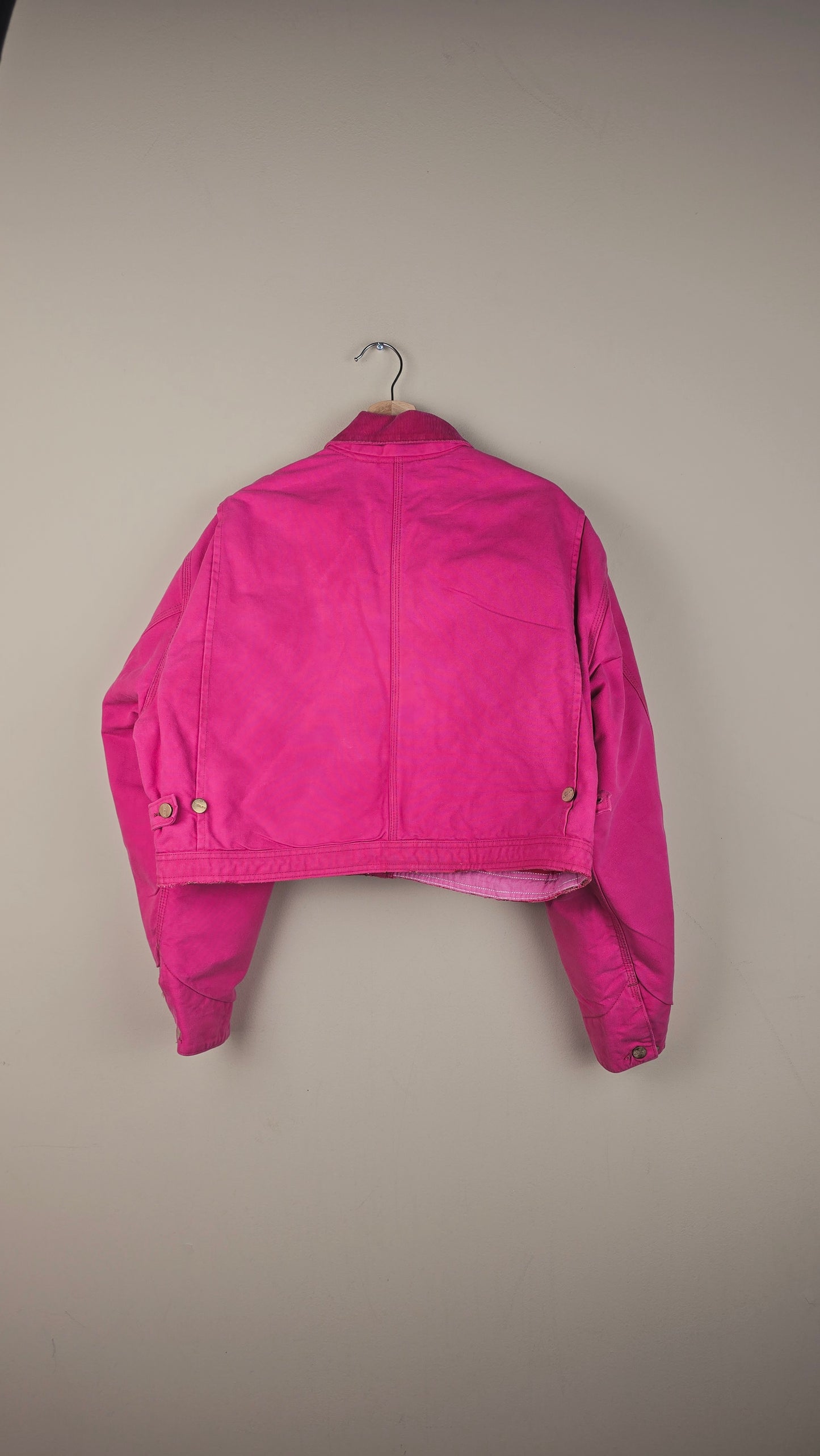 Vintage Carhartt X NY Yankees Cropped Jacket | Hot Pink | Size L | OP3