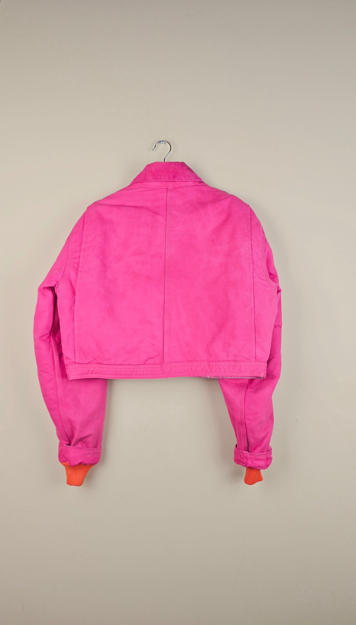 Vintage Carhartt X NY Yankees Cropped Jacket | Hot Pink | Size M | OP6